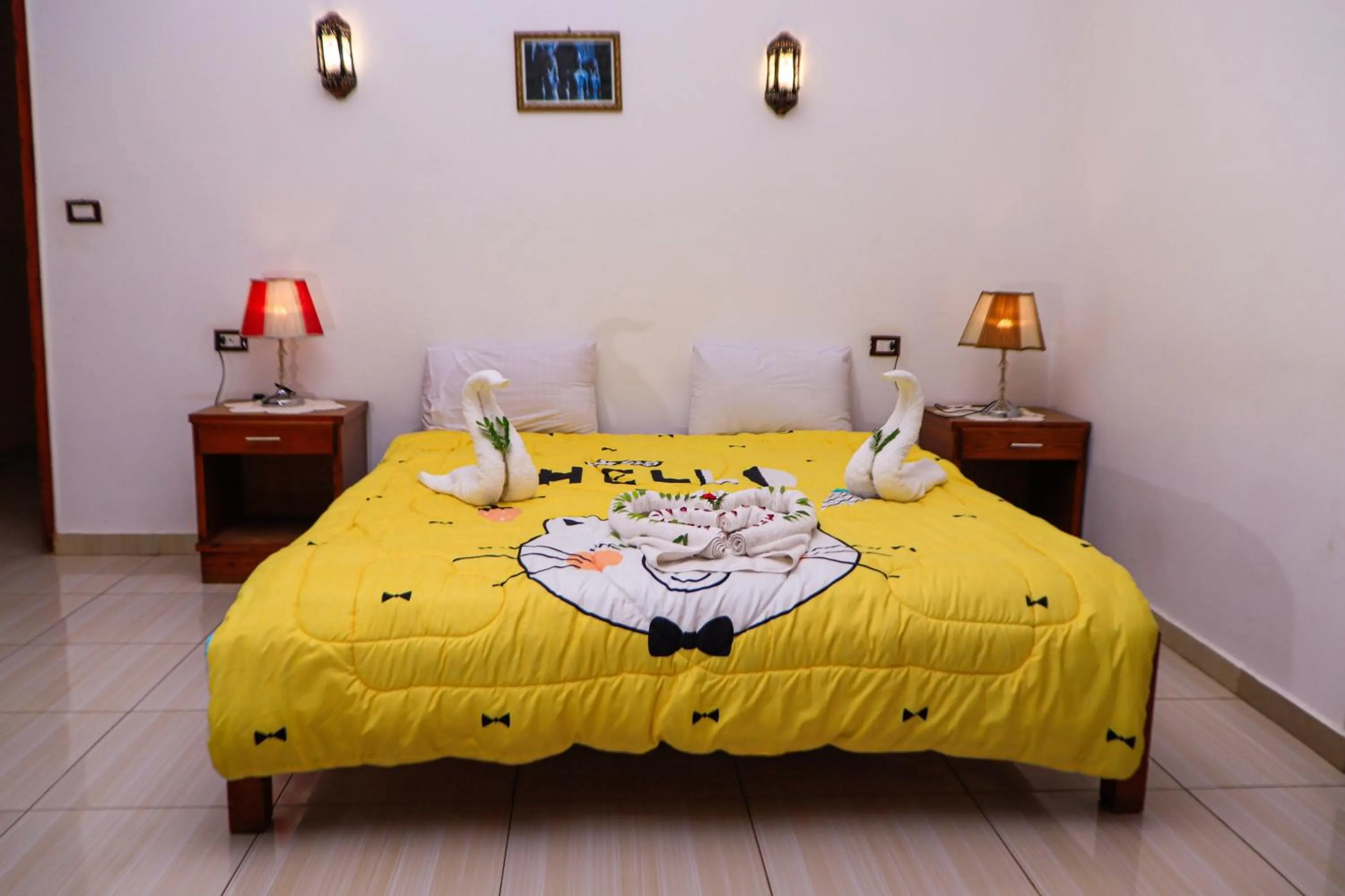 Bed in Thebes Hotel
