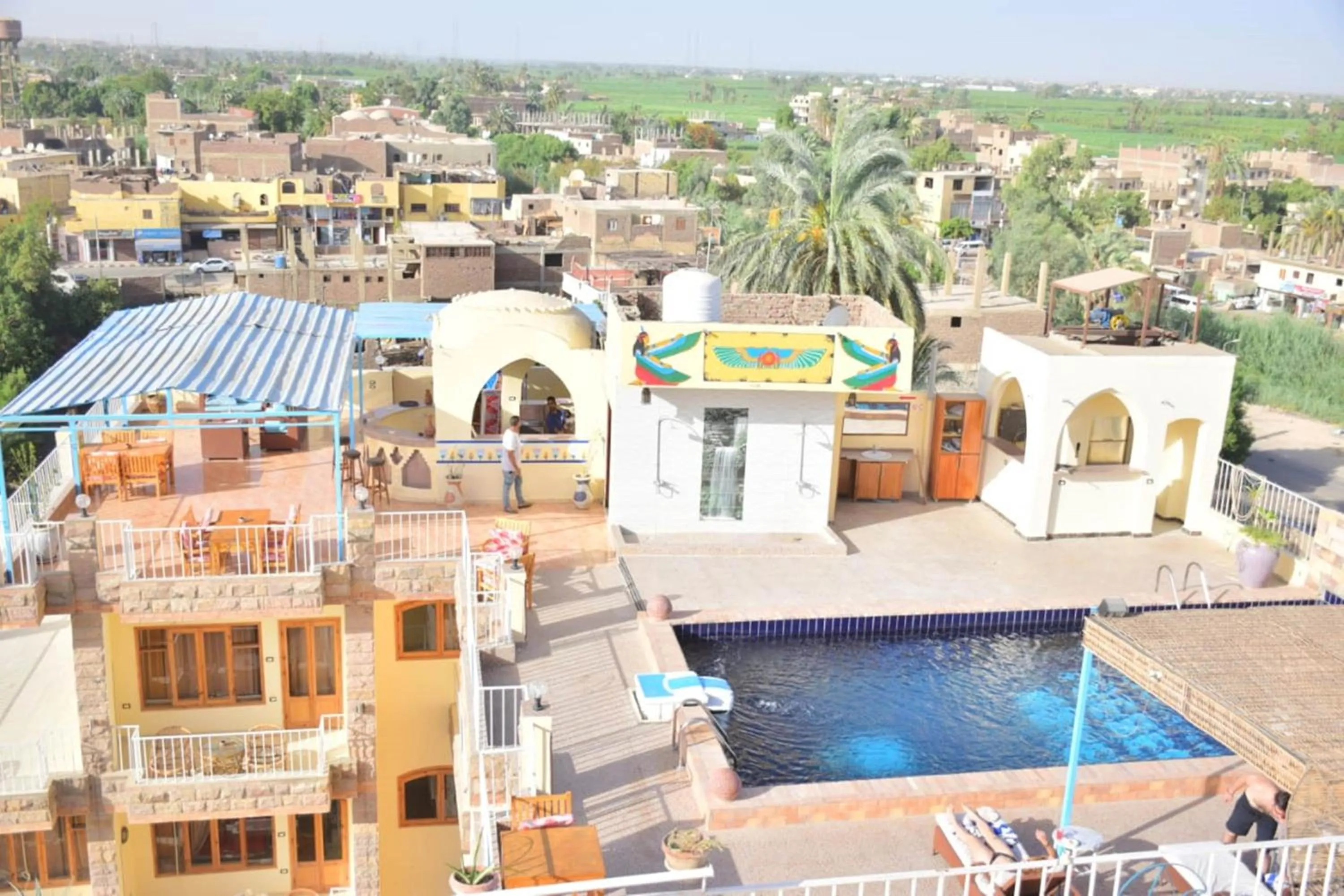 Swimming pool in Thebes Hotel