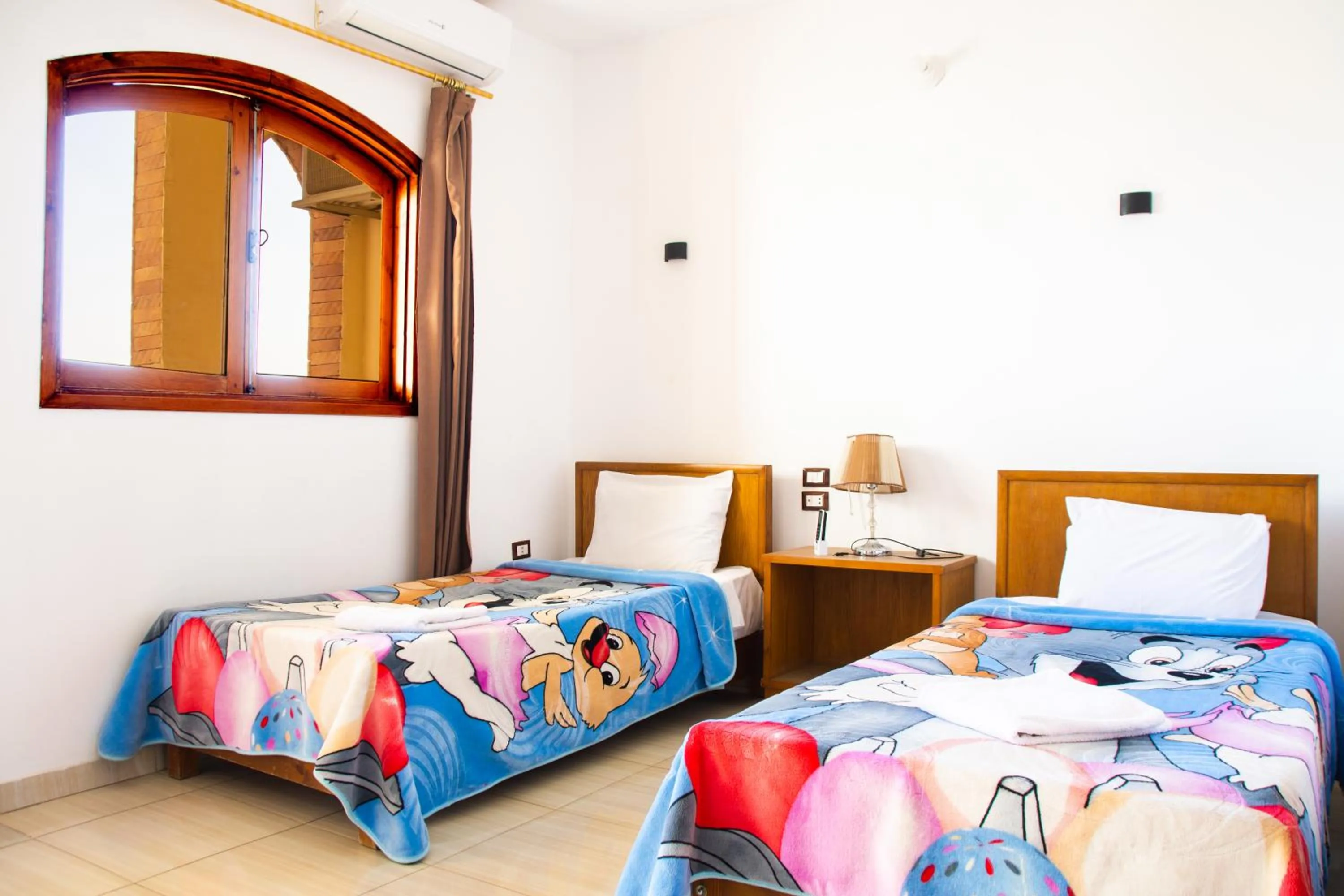 Decorative detail, Bed in Thebes Hotel