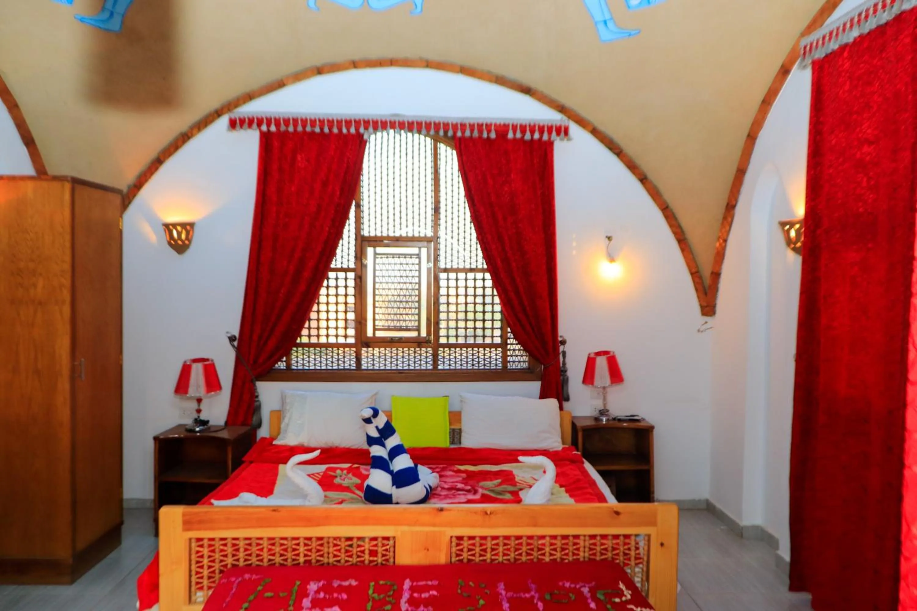 Bed in Thebes Hotel