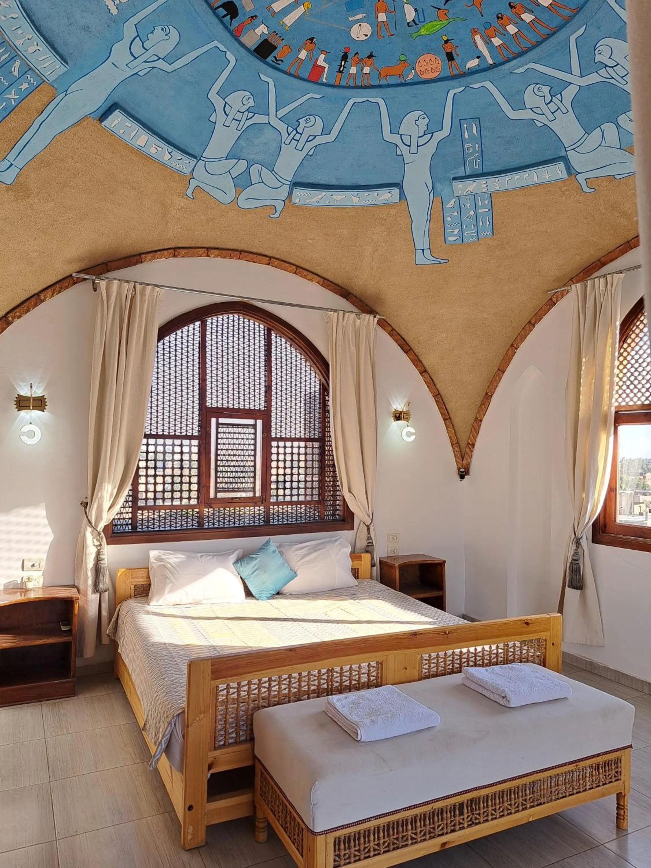 Bed in Thebes Hotel