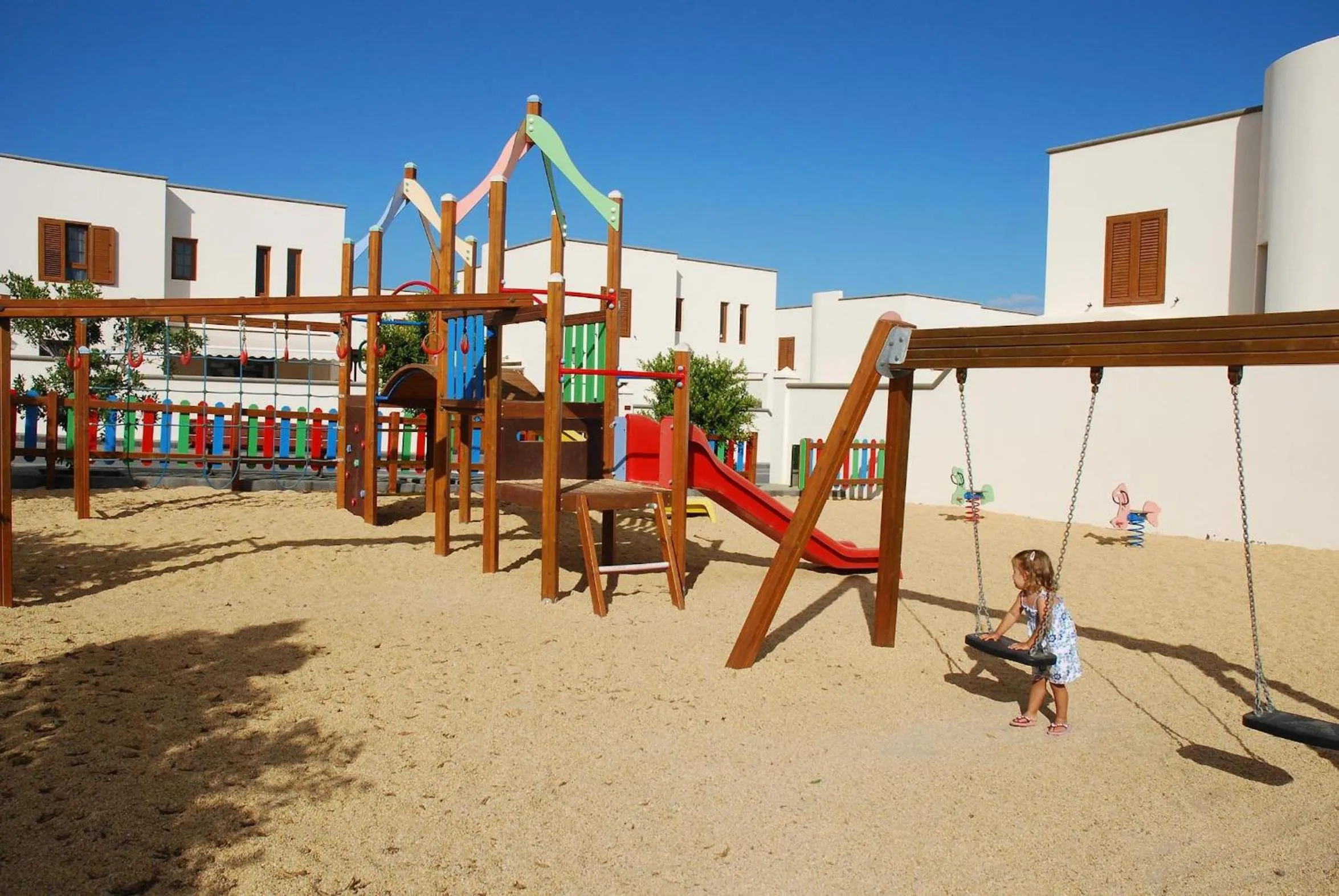 Children play ground in Las Caletas Village