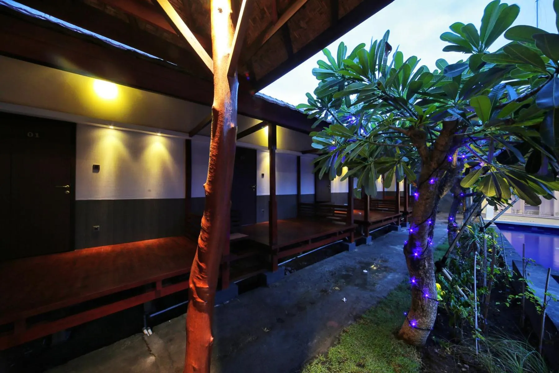 Garden view in Sari Gili Bungalow