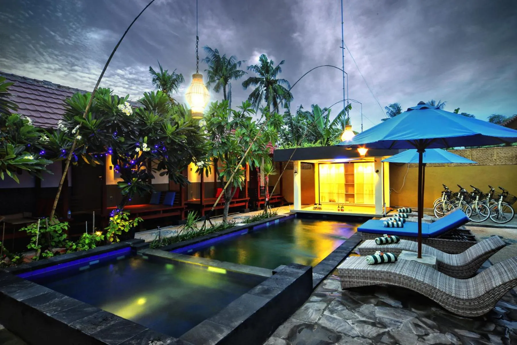 Swimming pool in Sari Gili Bungalow
