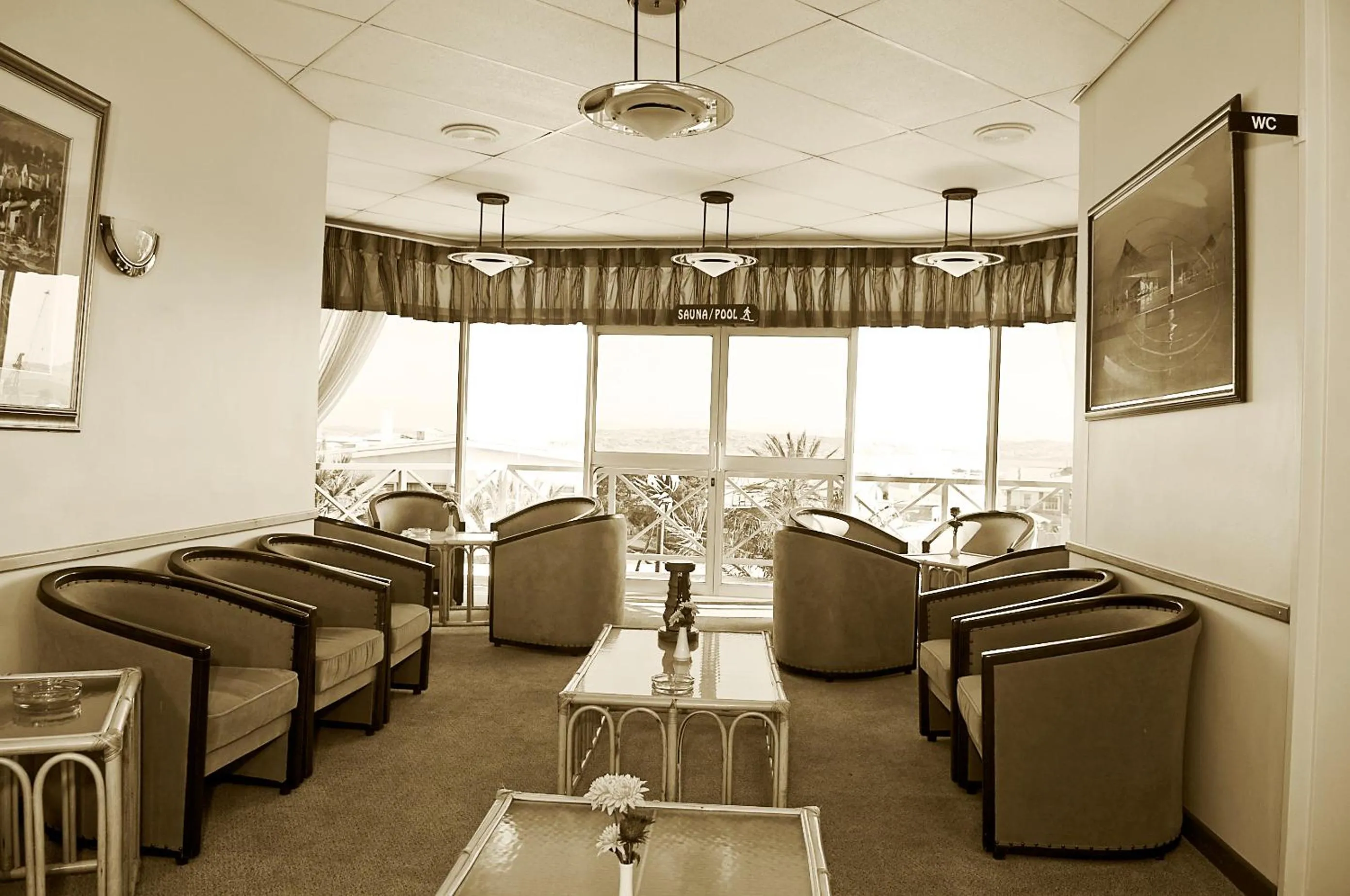 Lounge or bar in Sea-View Zum Sperrgebiet