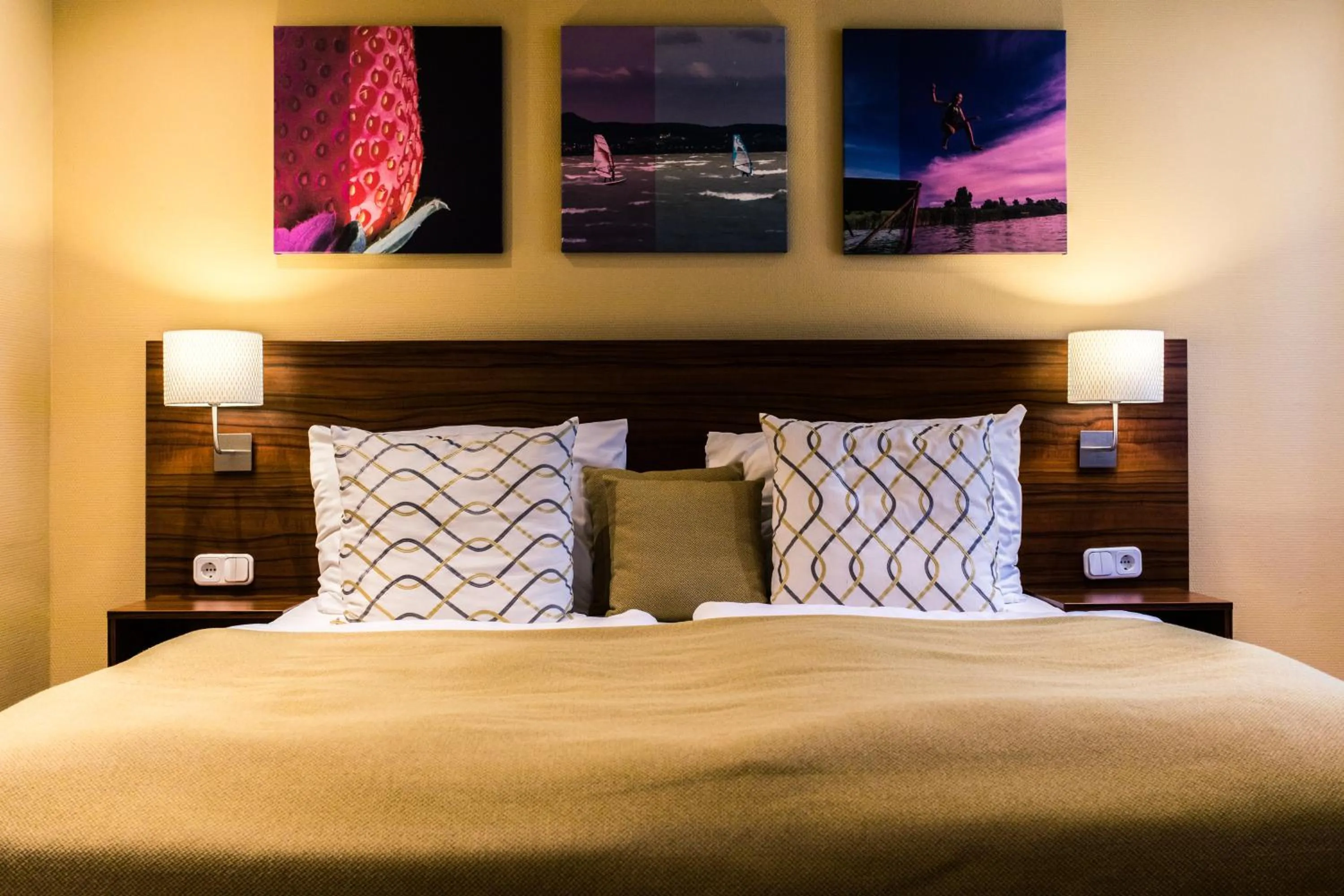 Bed in Tópart Hotel