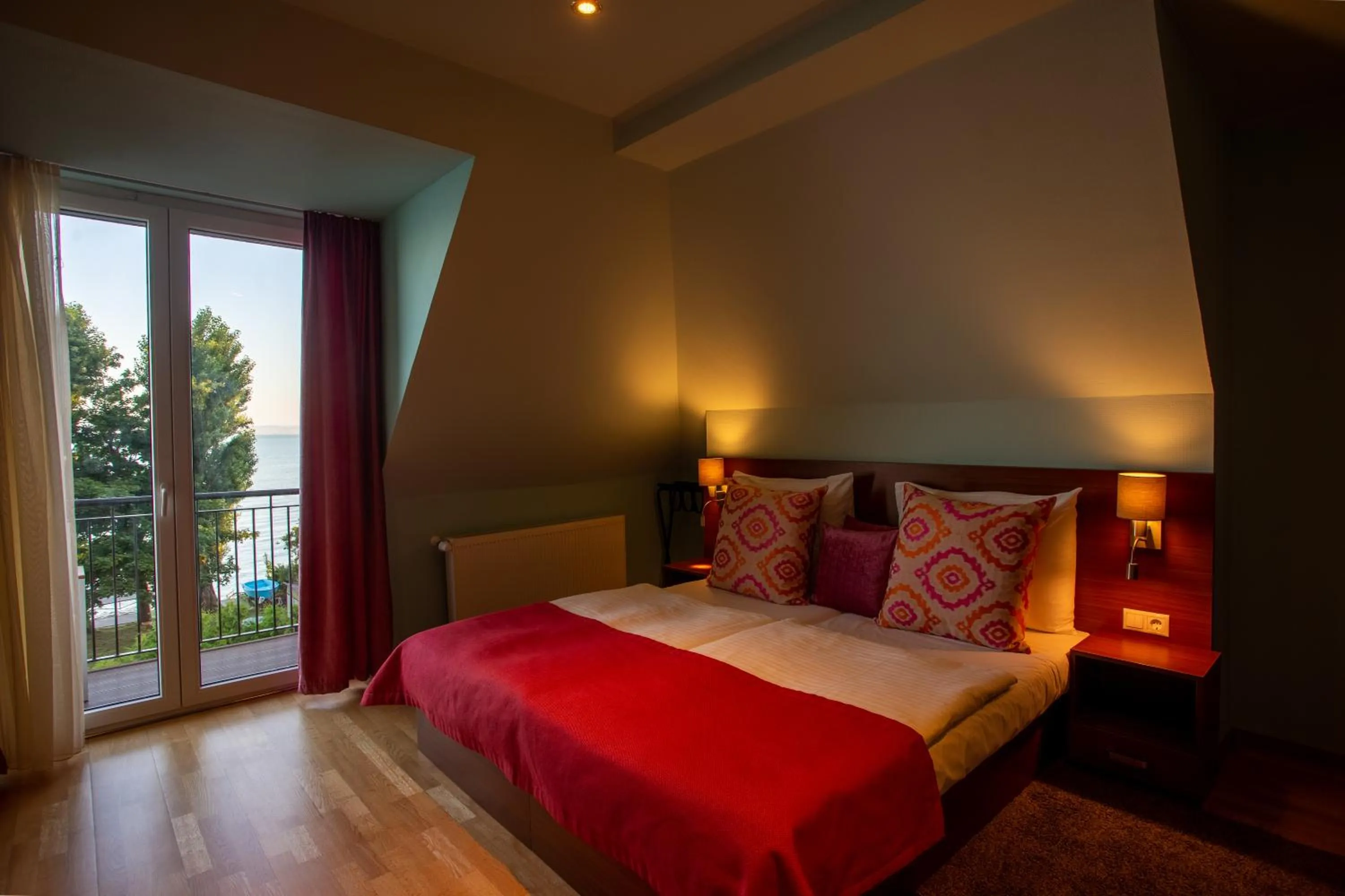 Bed in Tópart Hotel