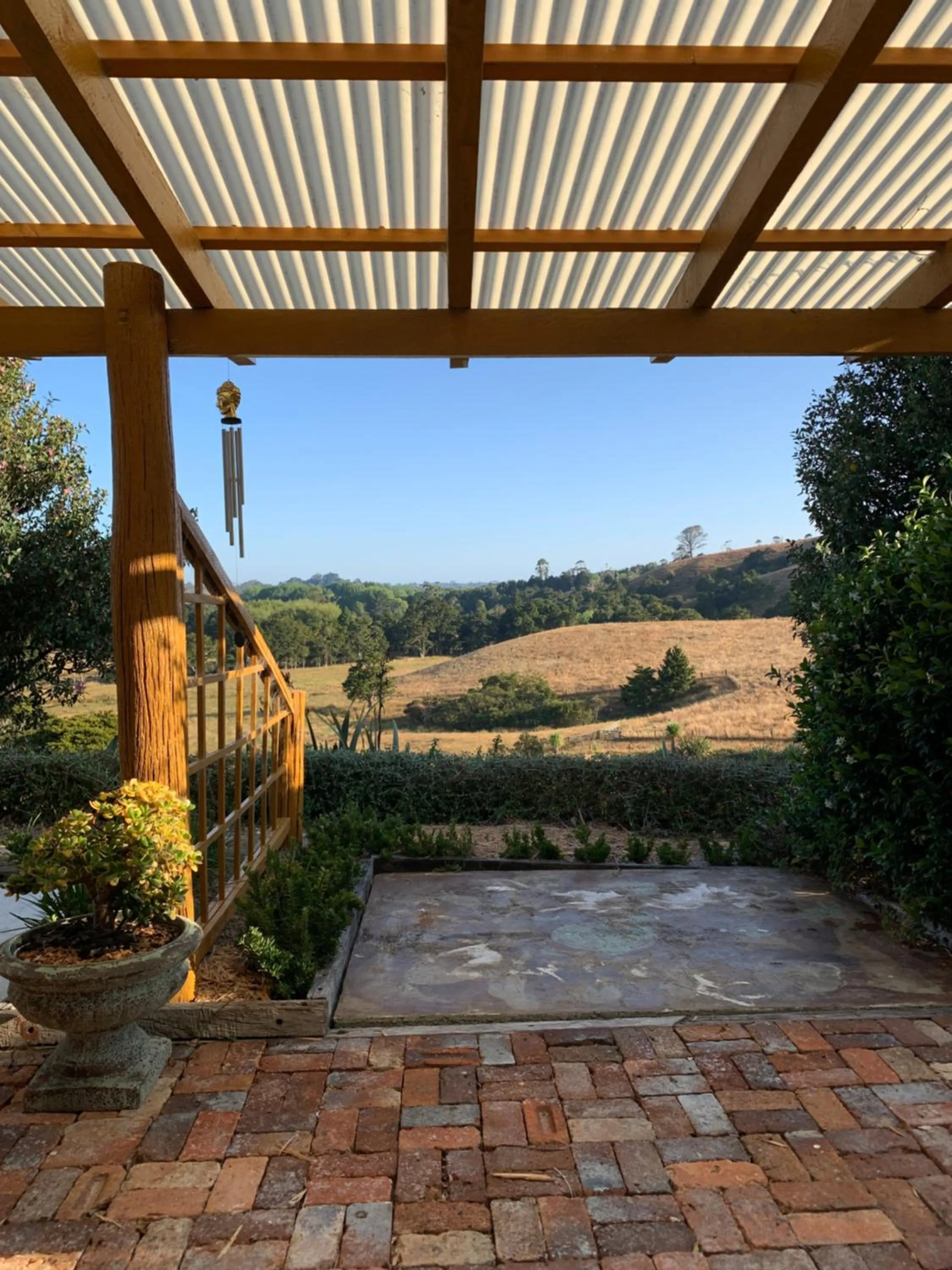 Garden view in Tracy's Boutique B&B Farmstay
