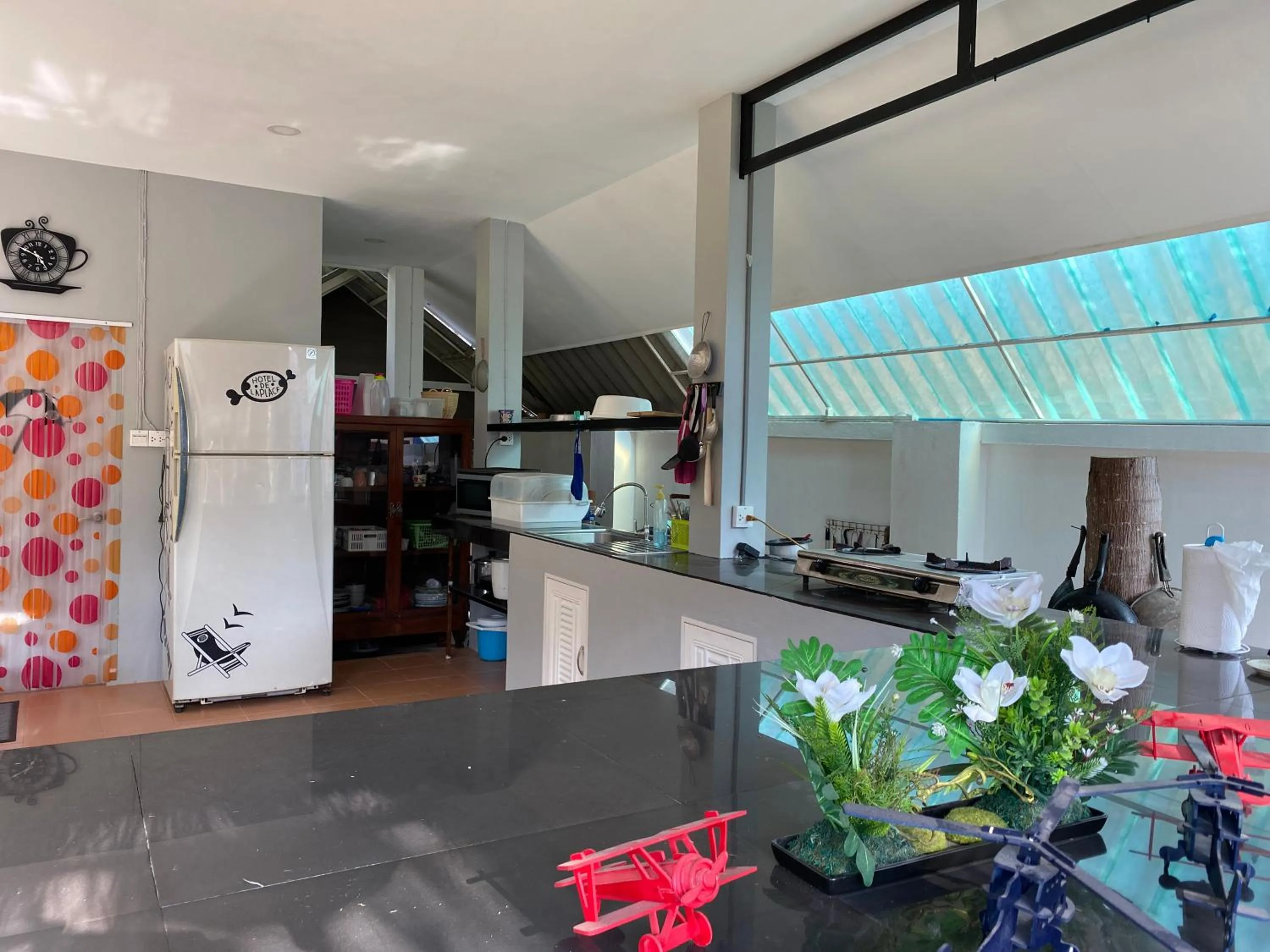 kitchen in Rungnara pool villa