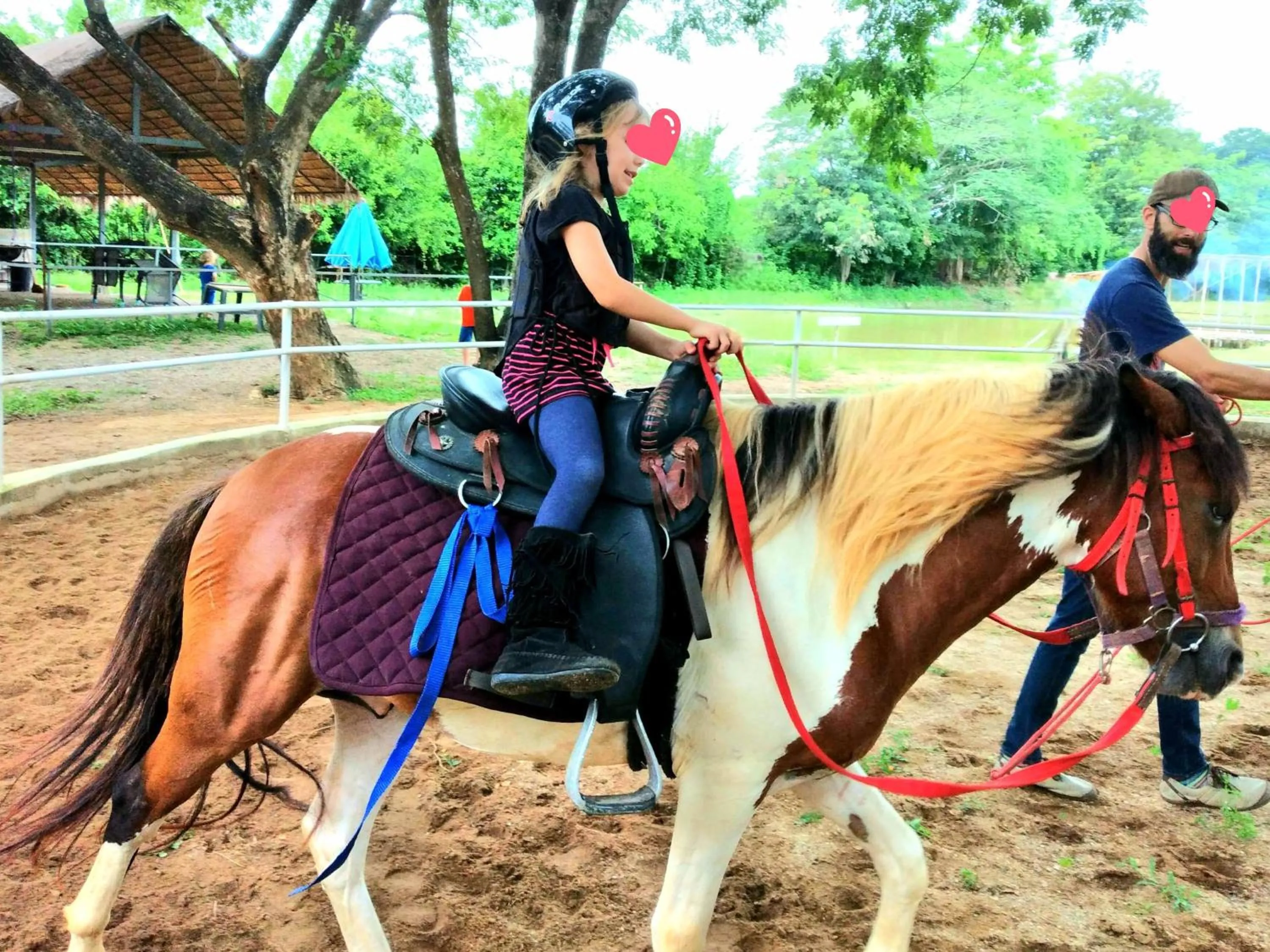 Horse-riding in Rungnara pool villa