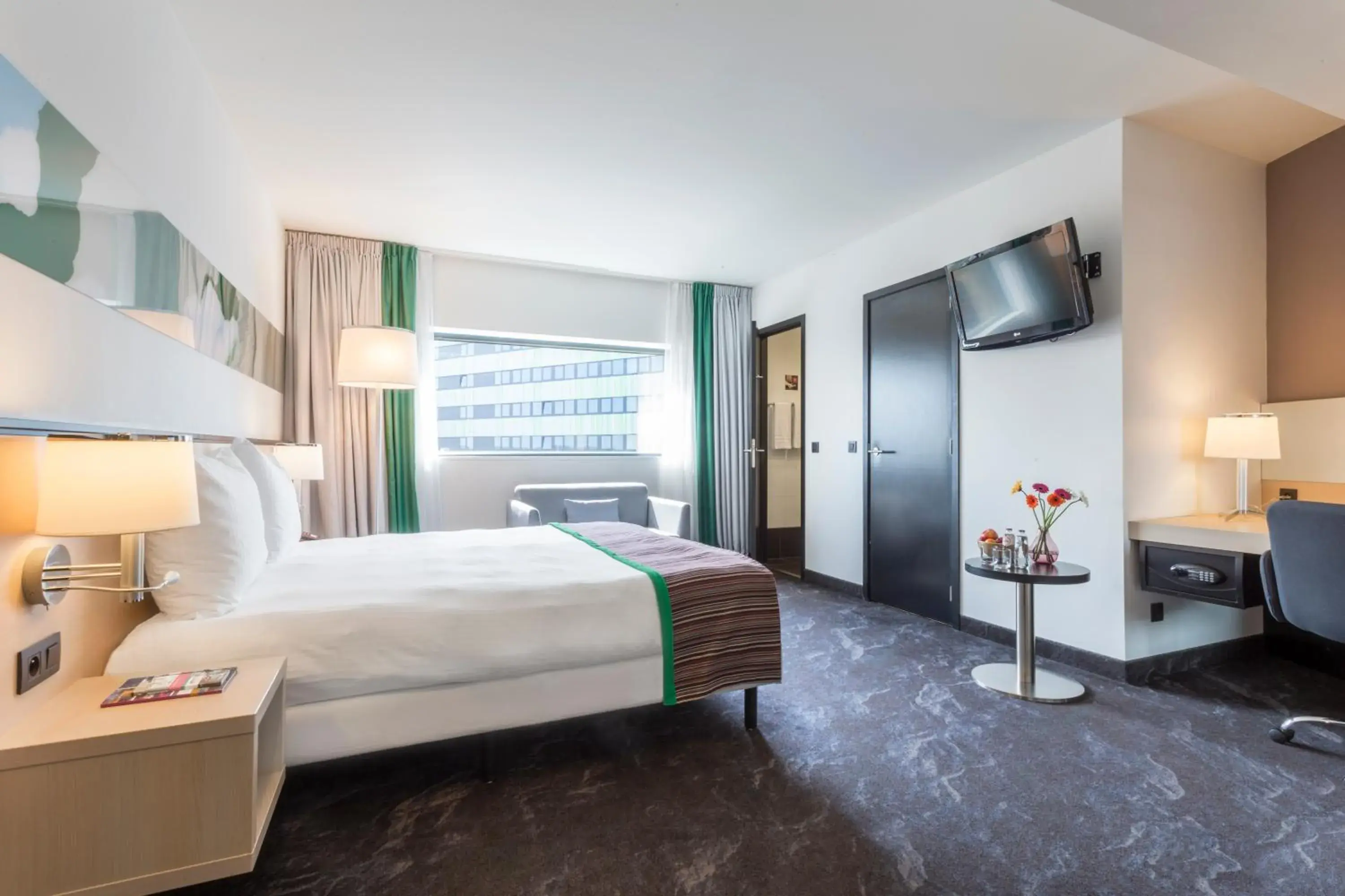 Bedroom, Bed in Park Inn by Radisson Leuven Bedroom, Bed in Park Inn by Radisson Leuven