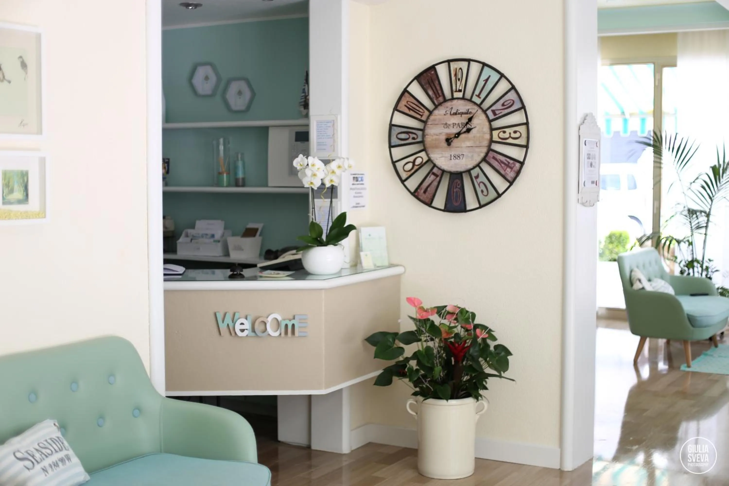 Lobby or reception in Hotel Flora