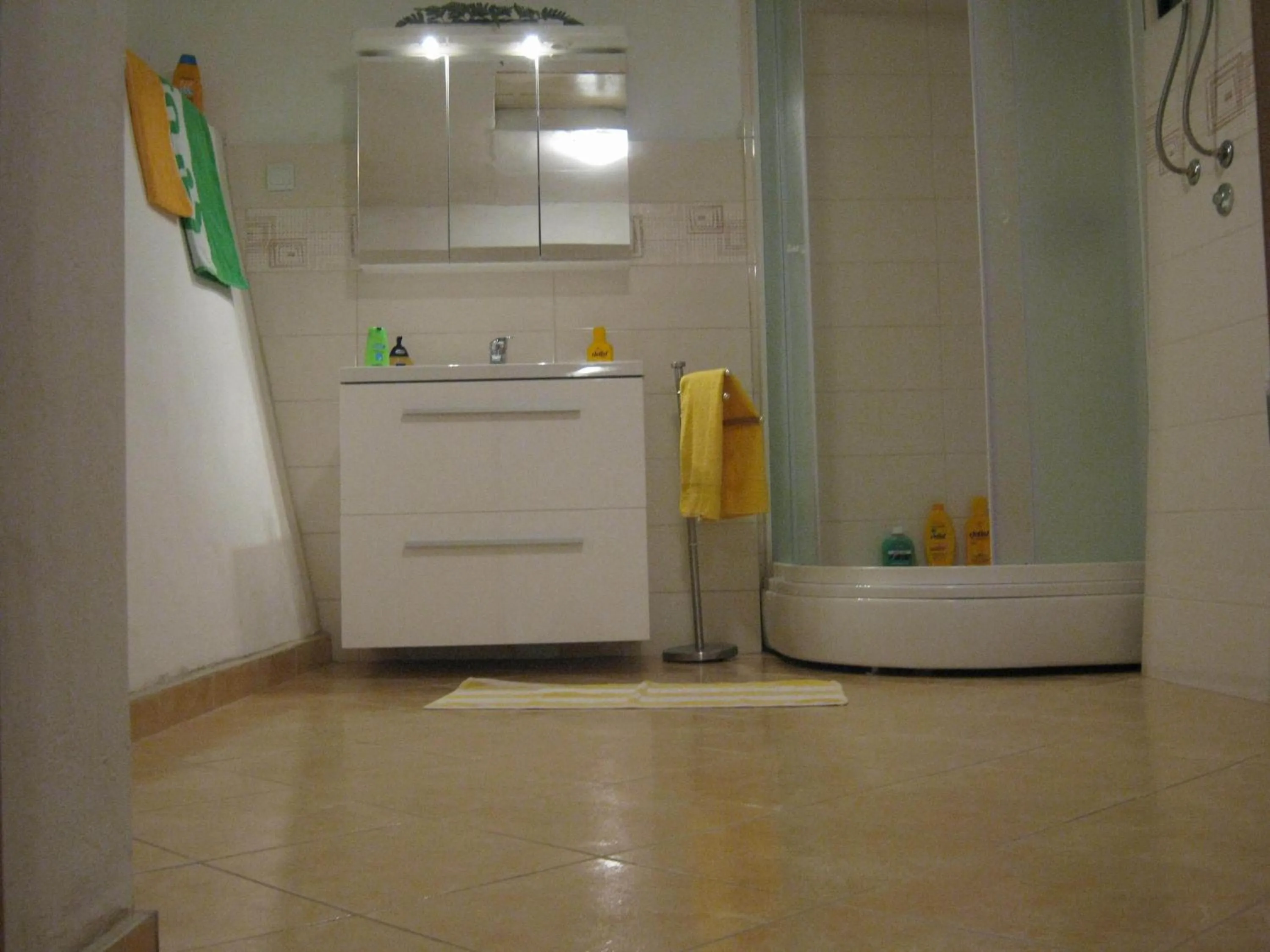 Bathroom in Apartments and Rooms Artemida