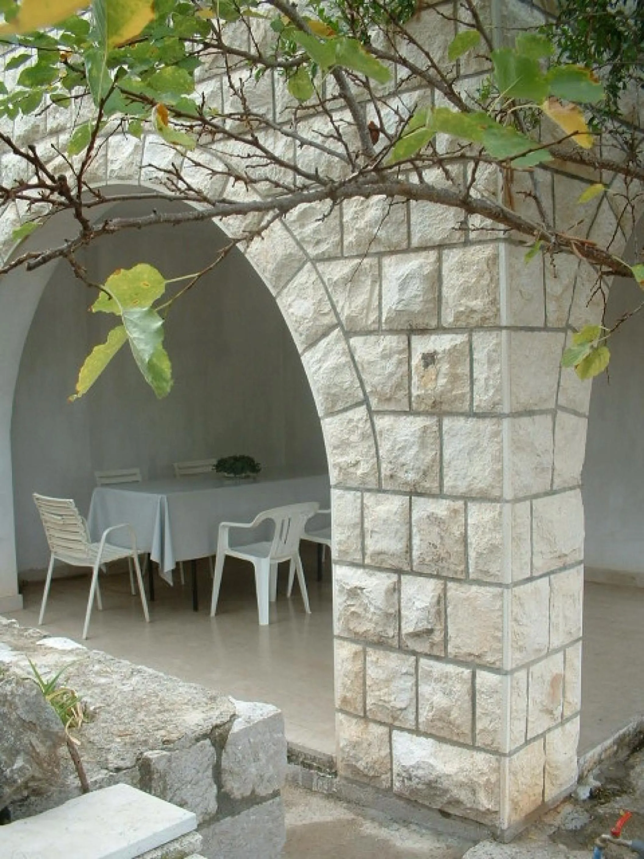 Patio in Apartments and Rooms Artemida