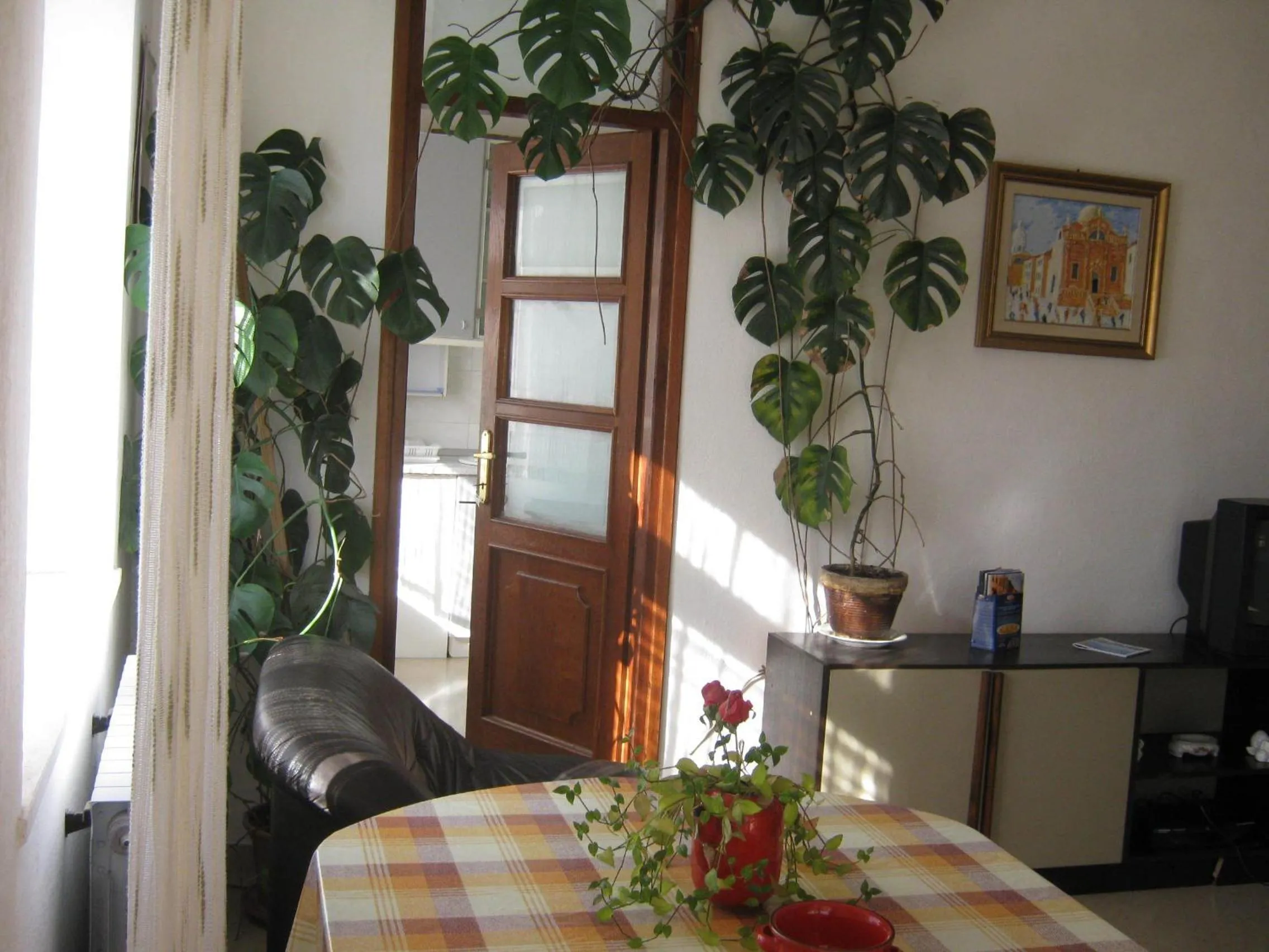 Decorative detail, Bed in Apartments and Rooms Artemida