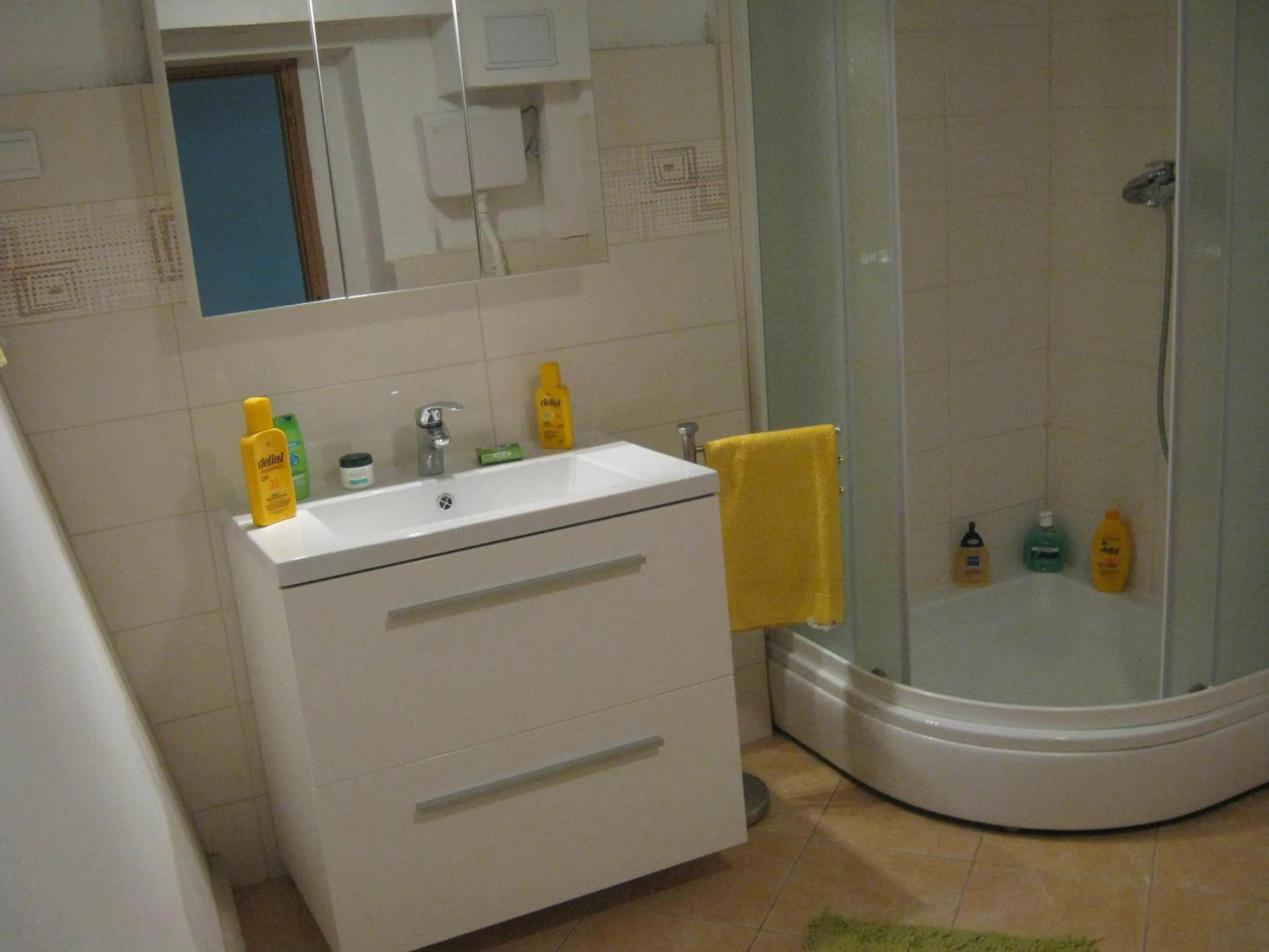Bathroom in Apartments and Rooms Artemida