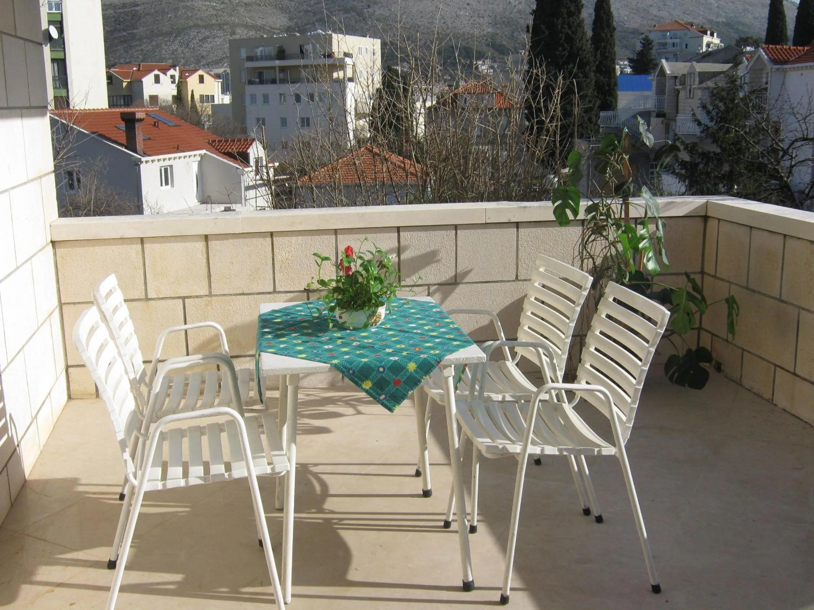 Patio in Apartments and Rooms Artemida