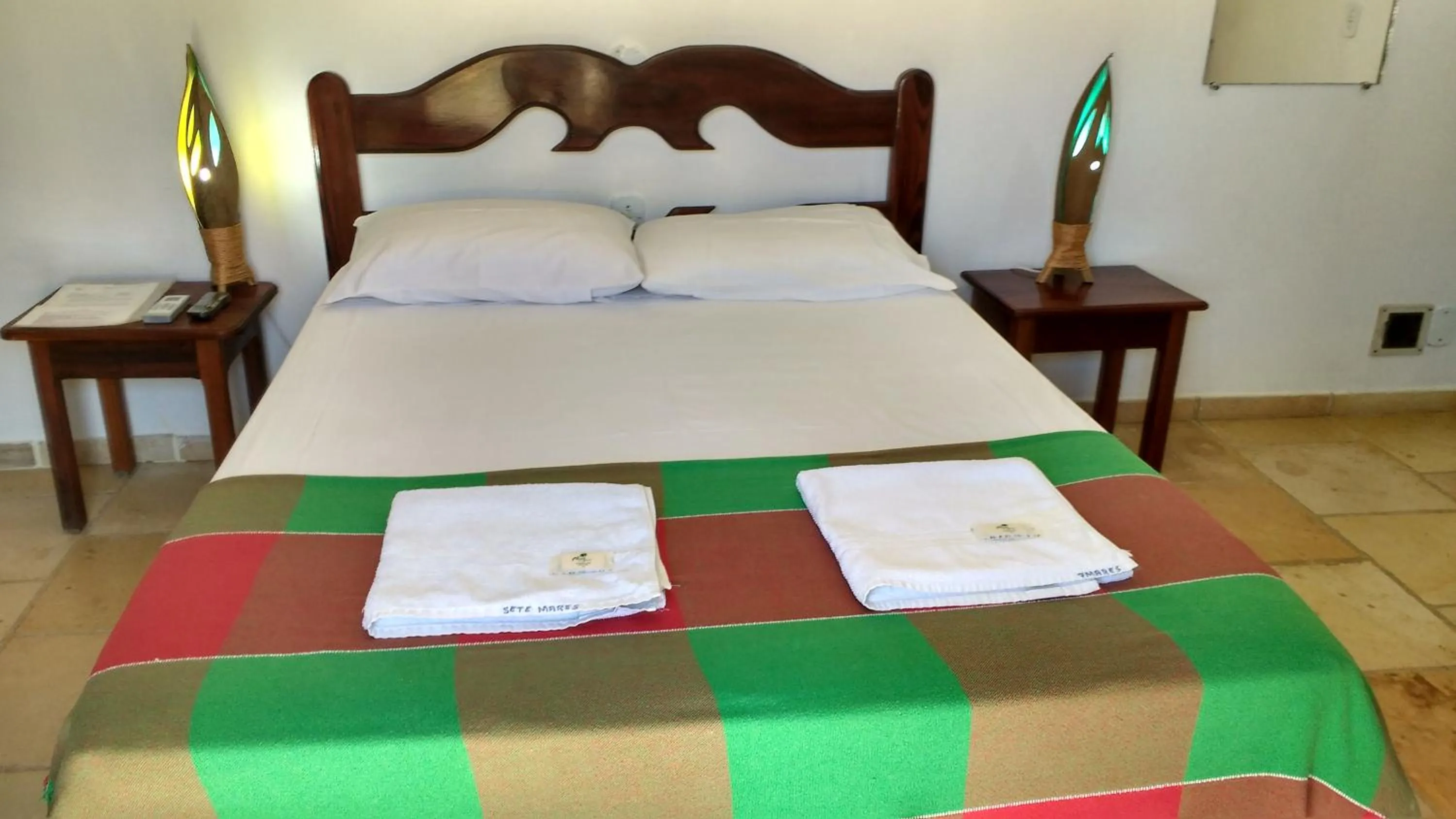 Bed in Pousada 7 Mares