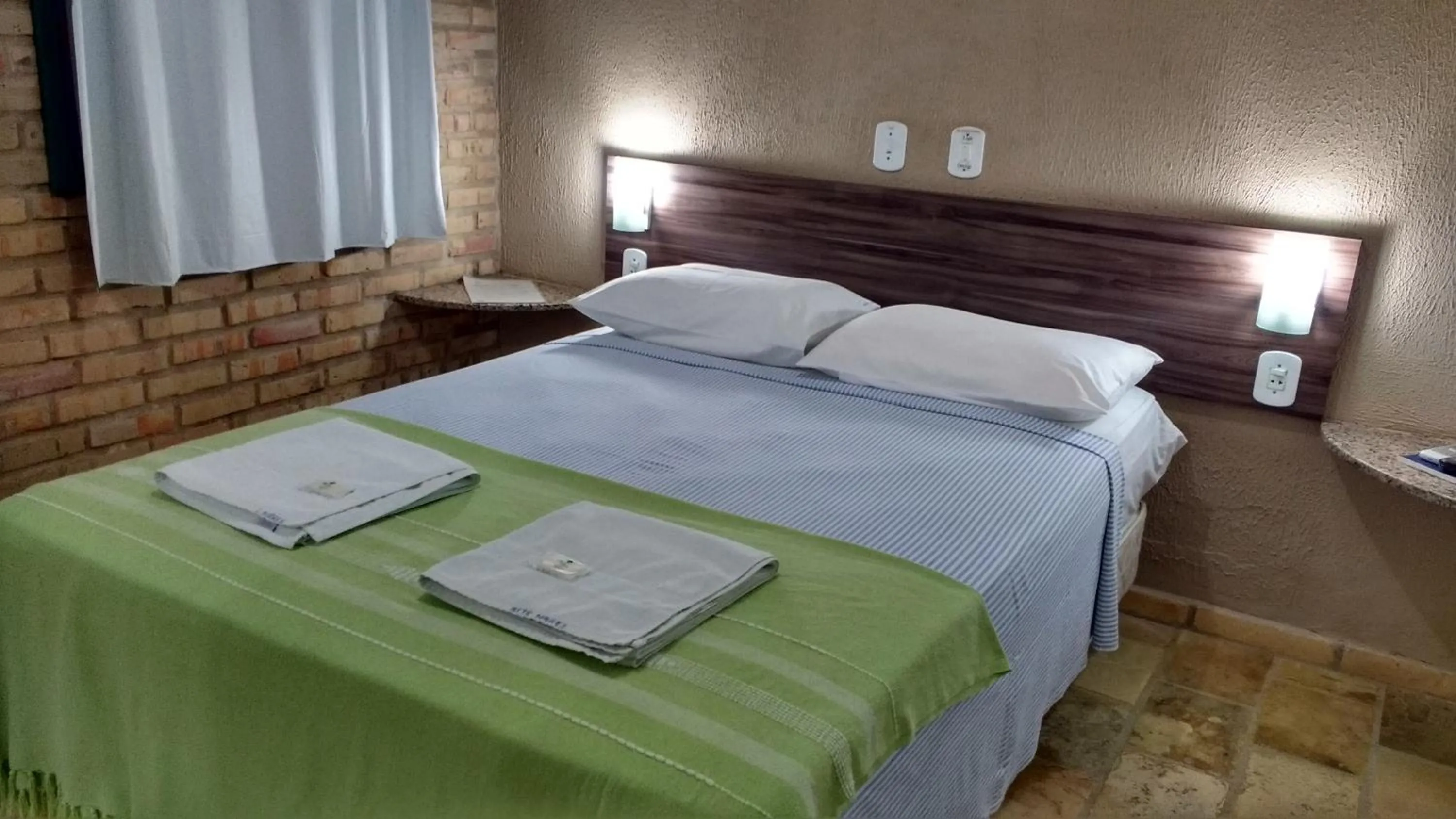 Bed in Pousada 7 Mares