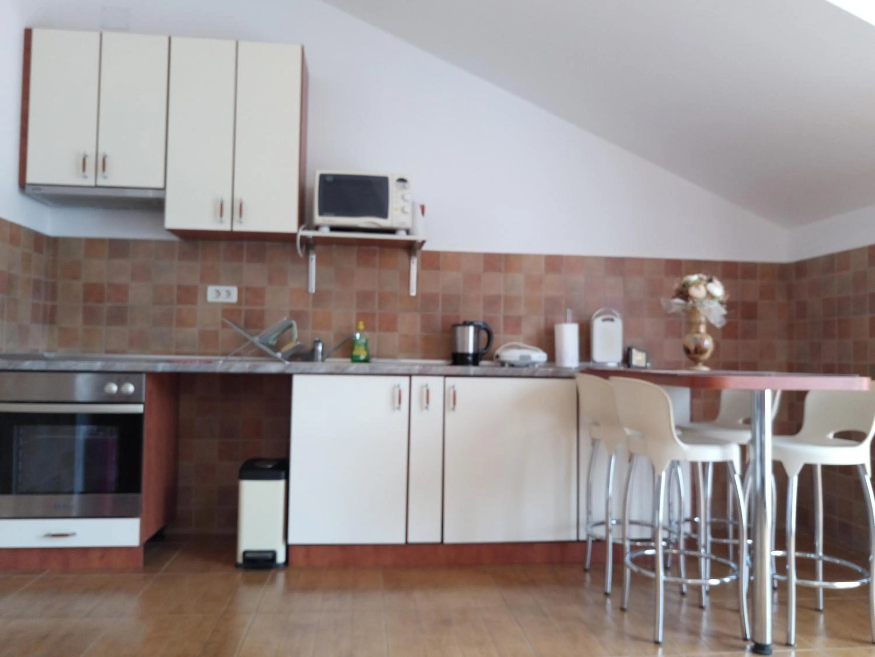 Kitchen or kitchenette in Adria Apartments and Rooms