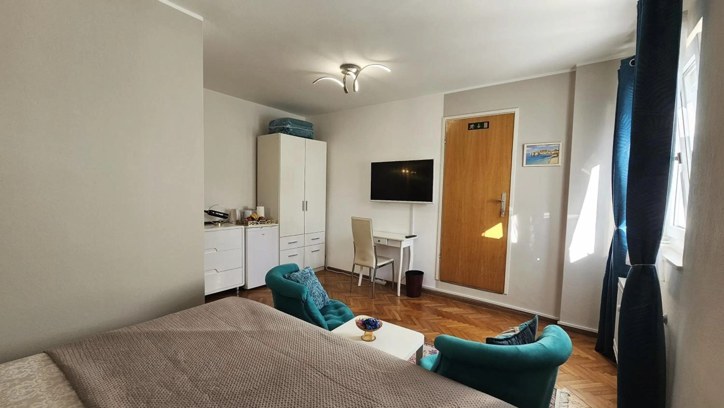 Bed in Adria Apartments and Rooms