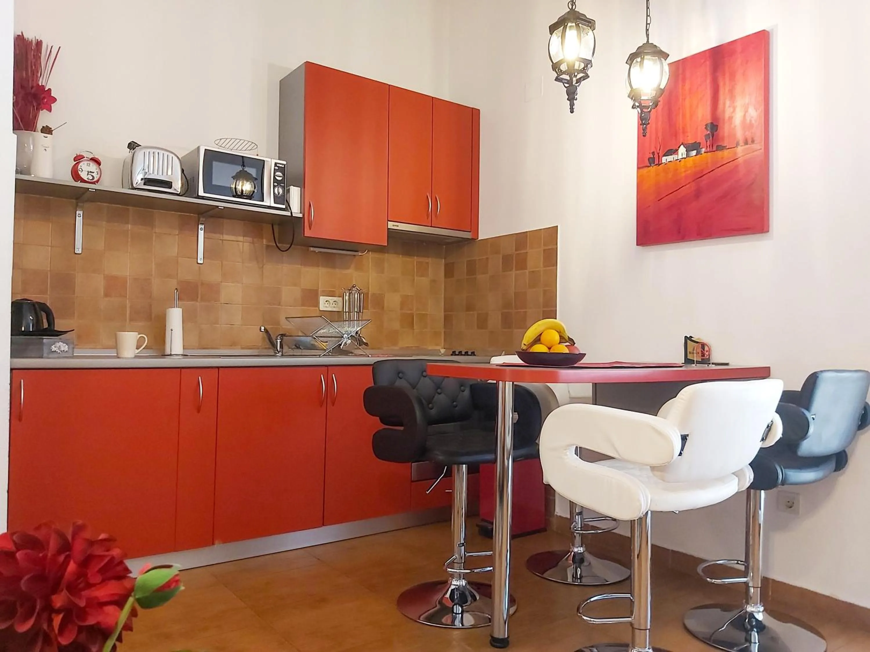 Kitchen or kitchenette in Adria Apartments and Rooms