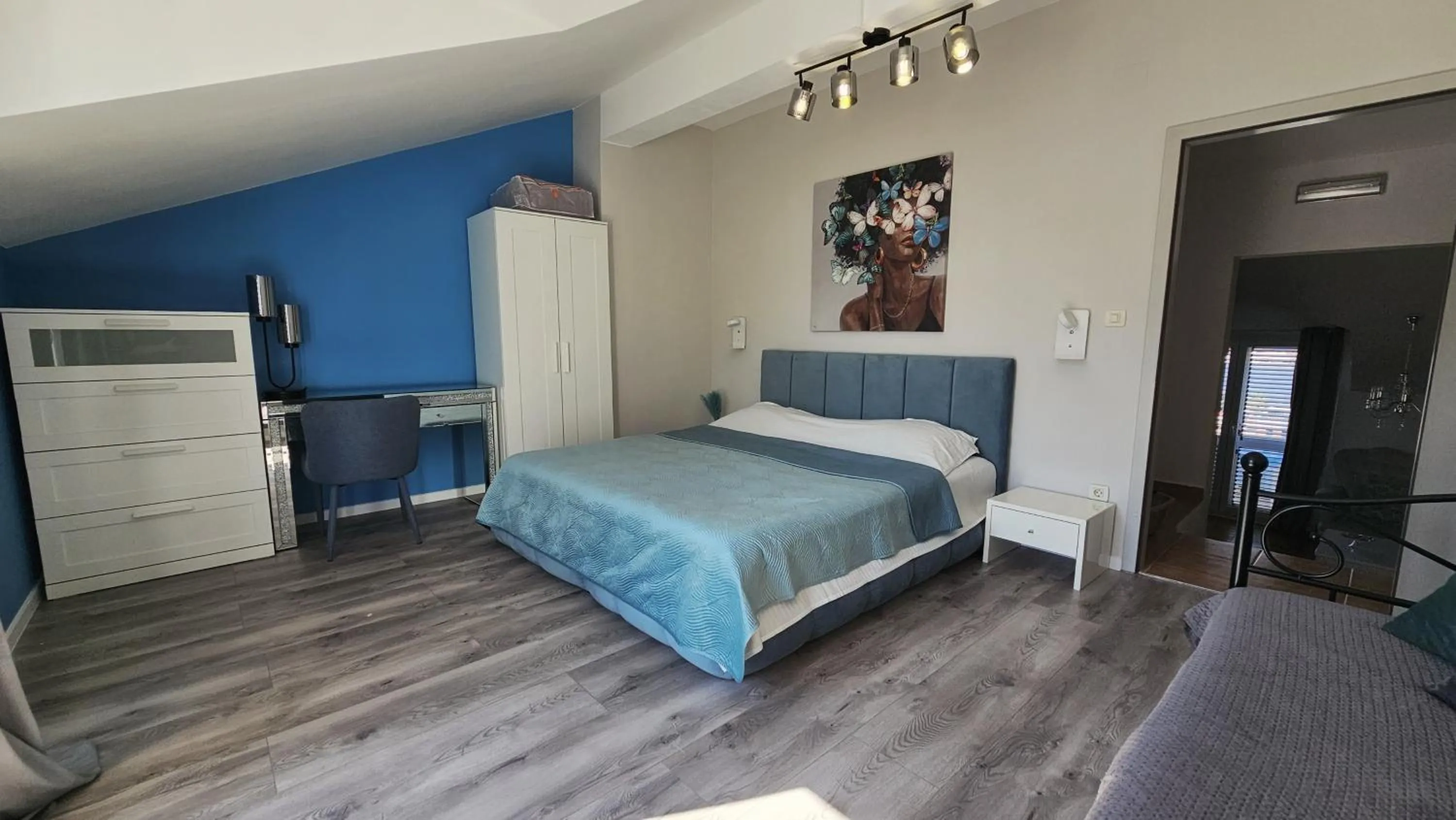 Bed in Adria Apartments and Rooms