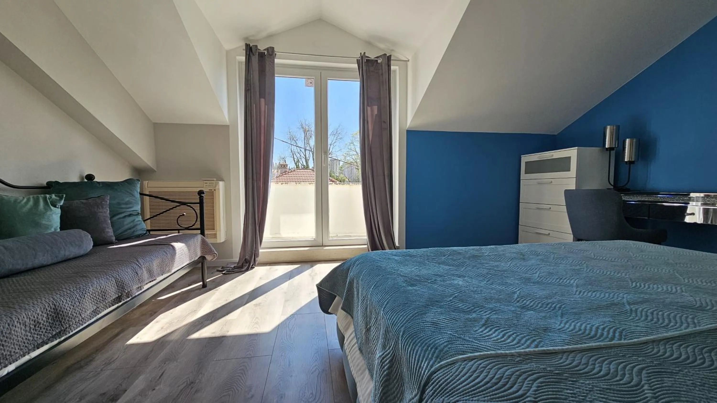 Bed in Adria Apartments and Rooms