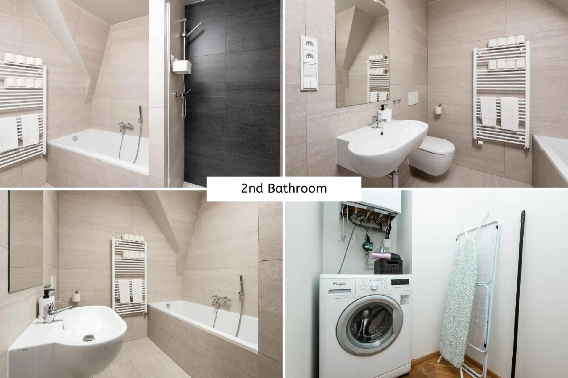 Bathroom in Rehorova apartments by Pragueforyou