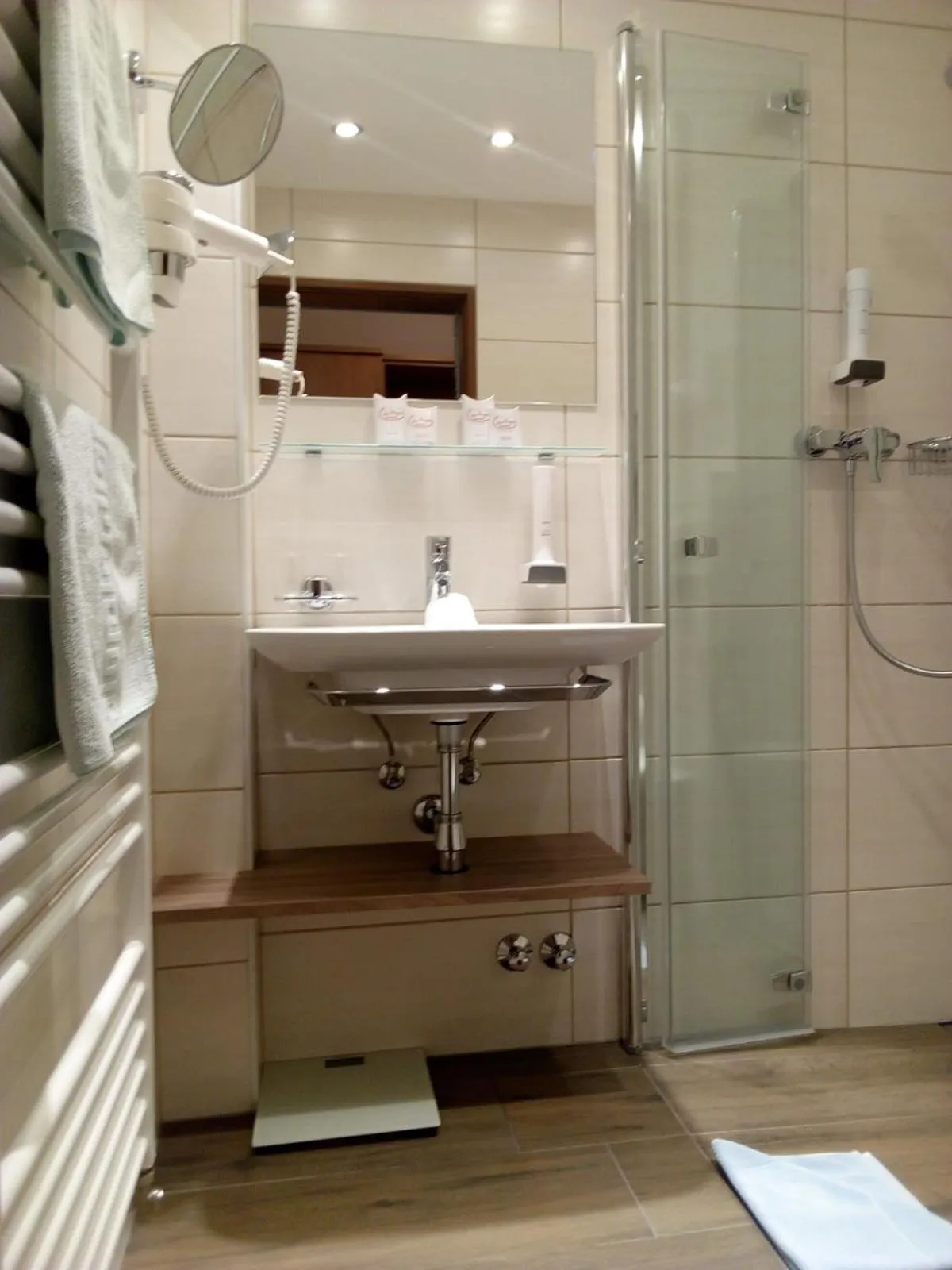 Shower in Hotel Wagner