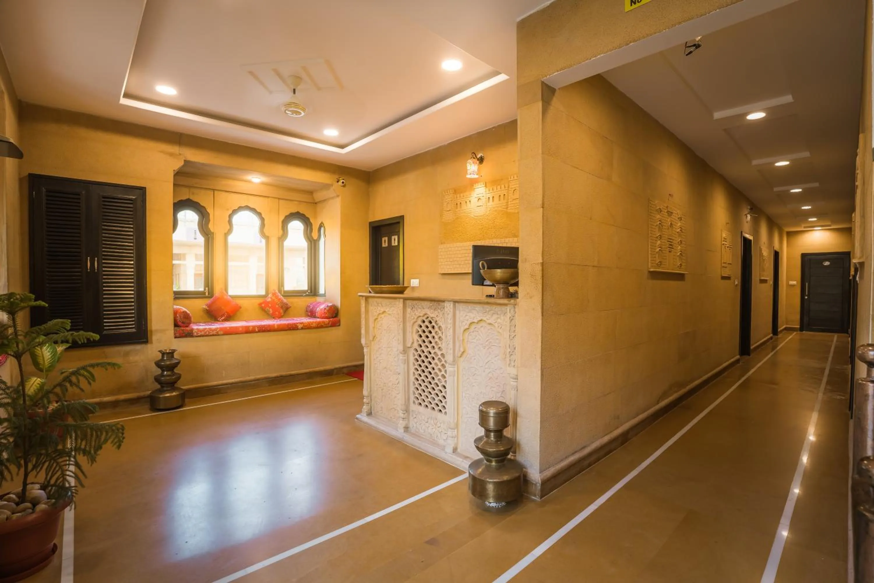 Seating area in The Legend Haveli
