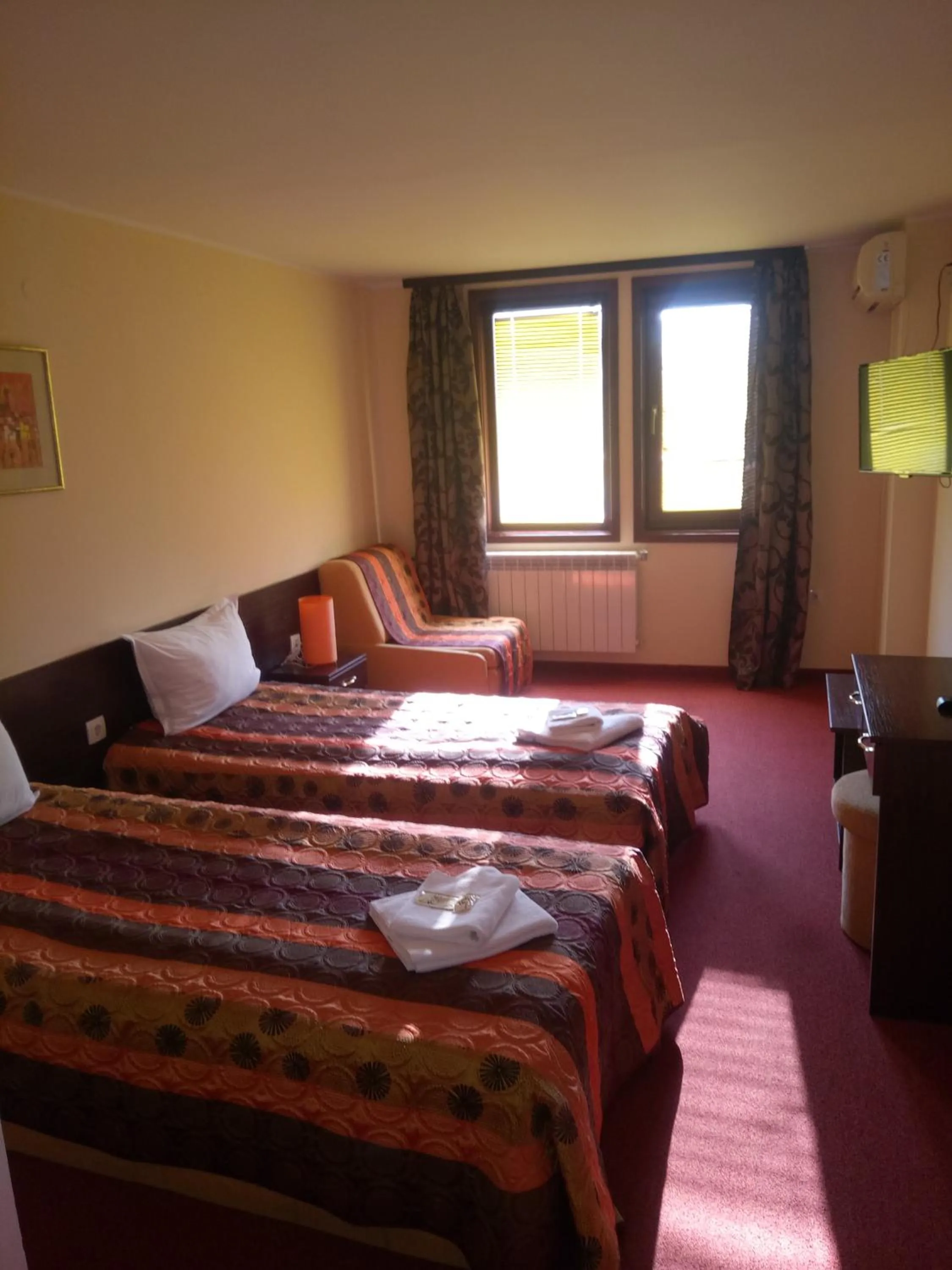 Bed in Family hotel Elena