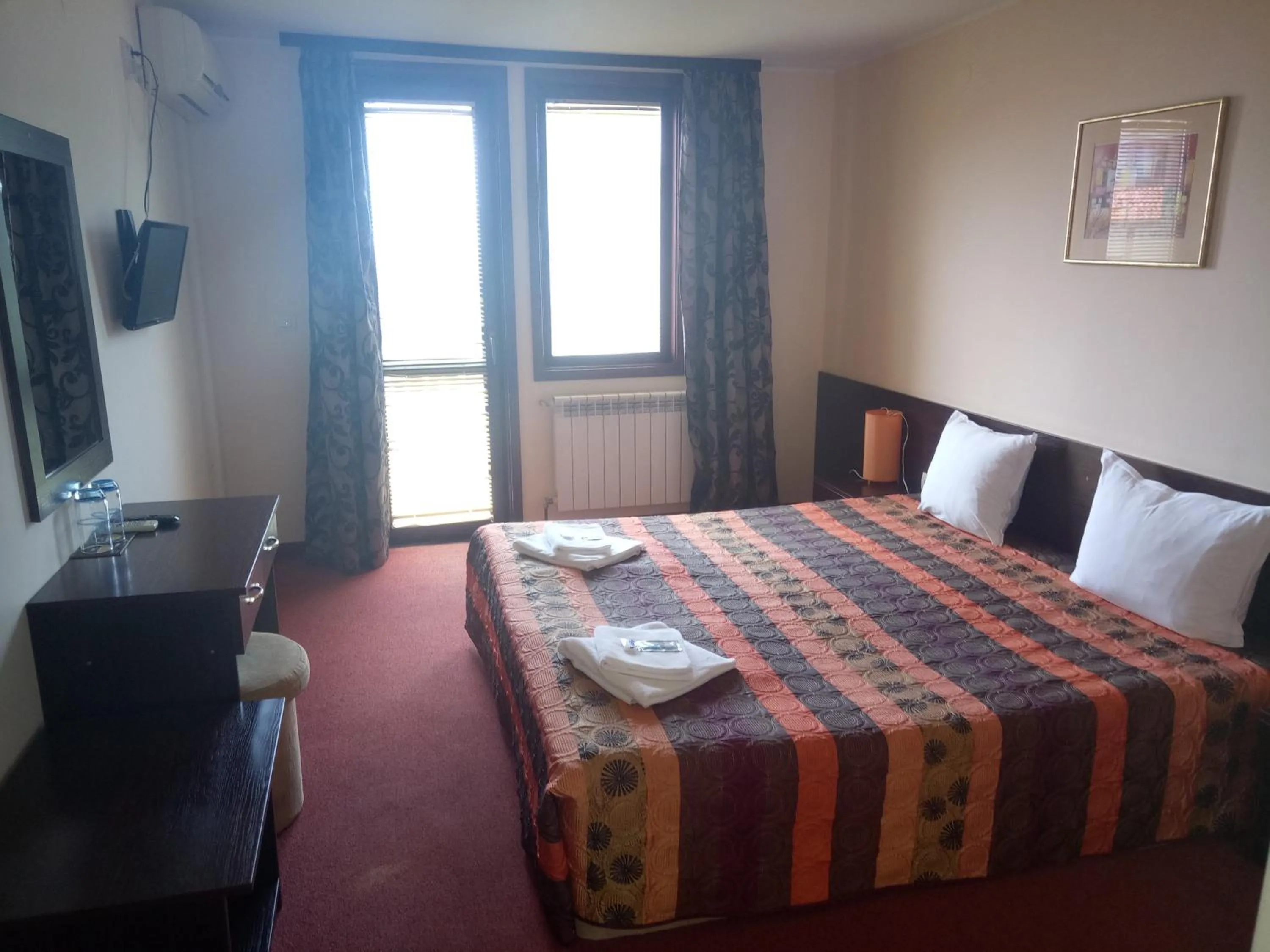 Bed in Family hotel Elena