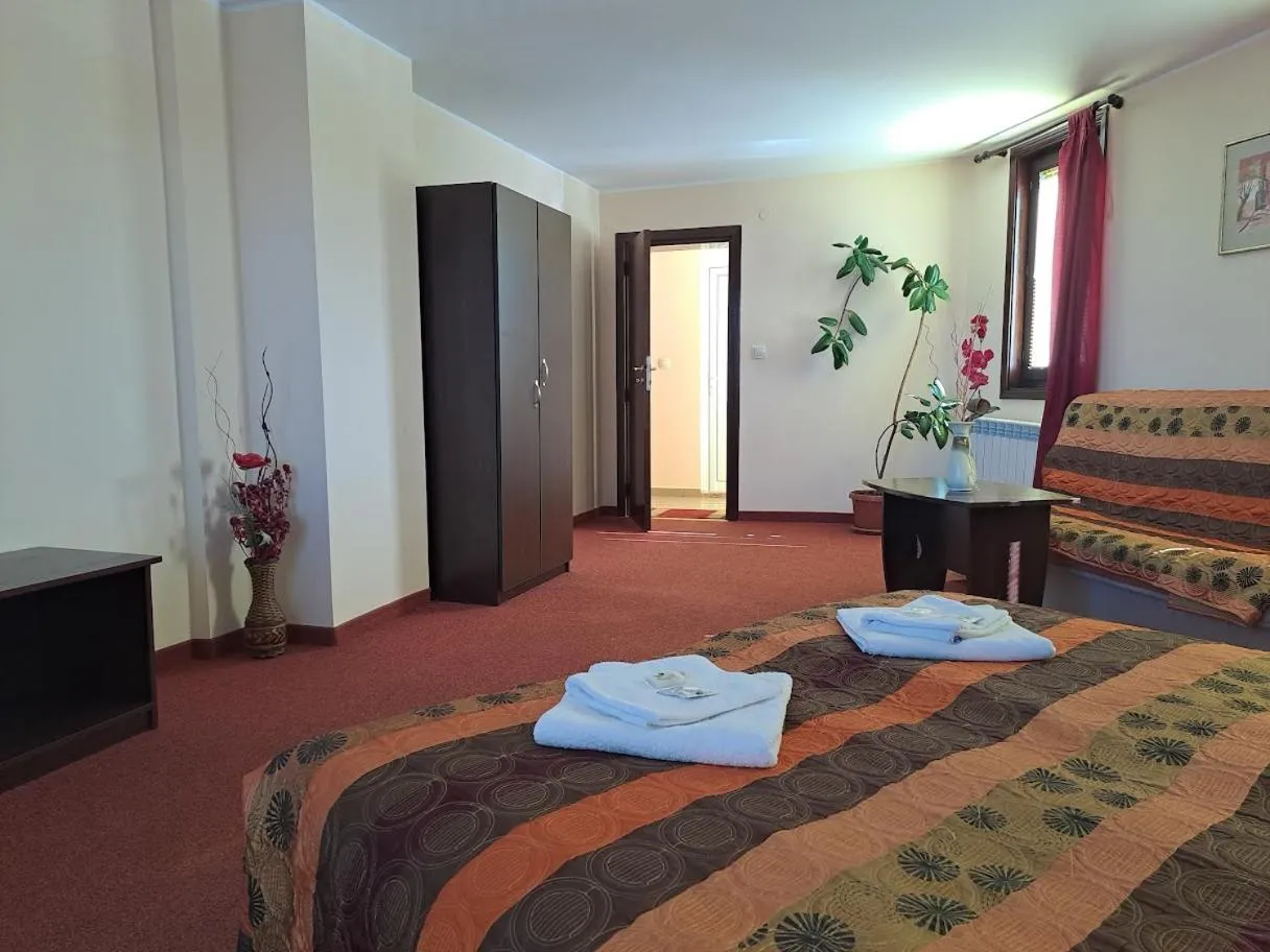 Bed in Family hotel Elena