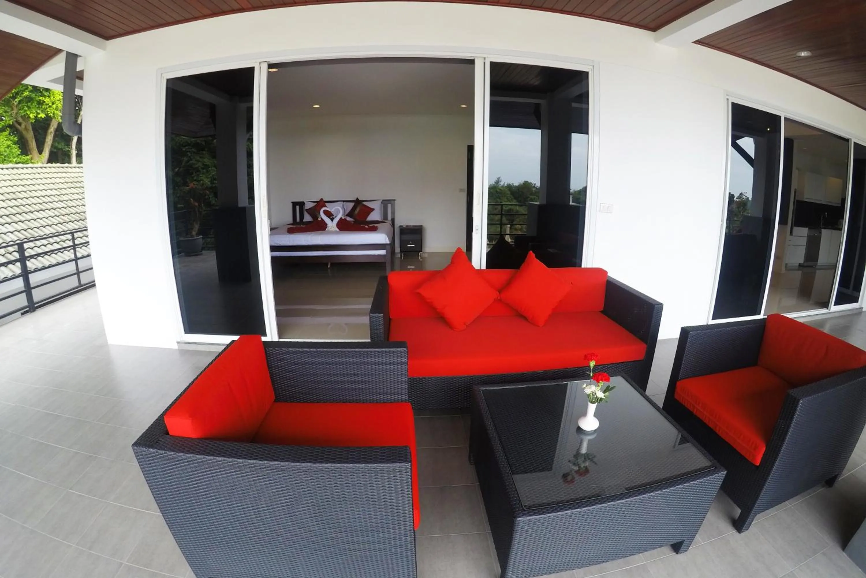 Balcony/Terrace in White Flower Lanta