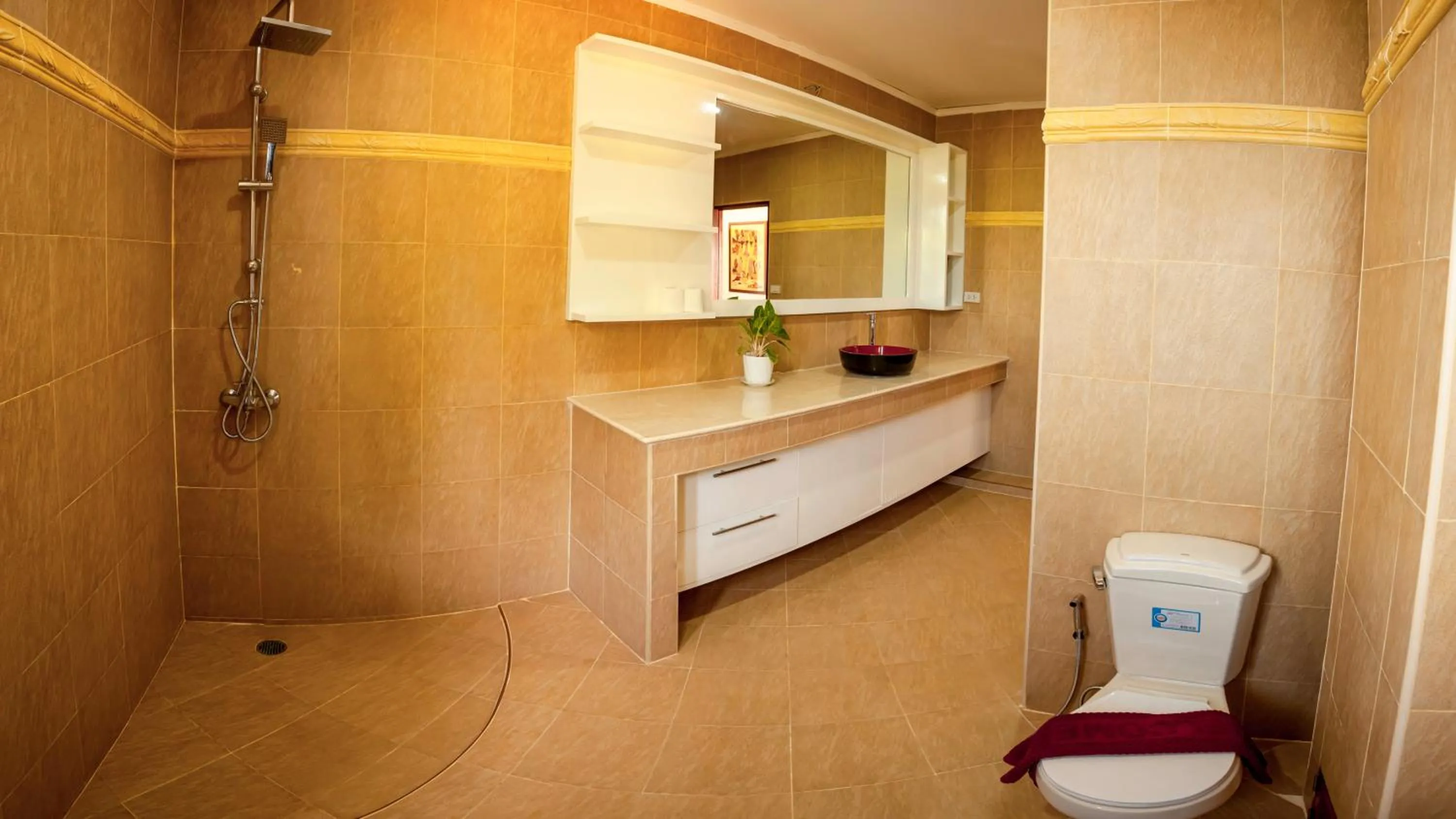 Shower in White Flower Lanta