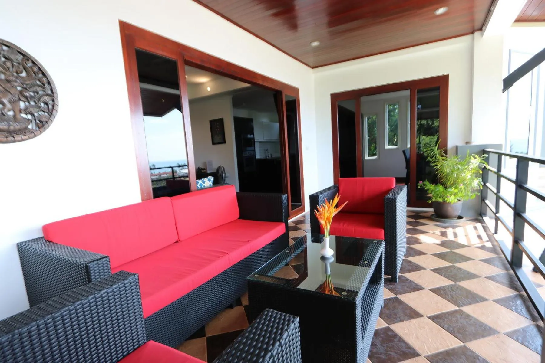 Balcony/Terrace in White Flower Lanta