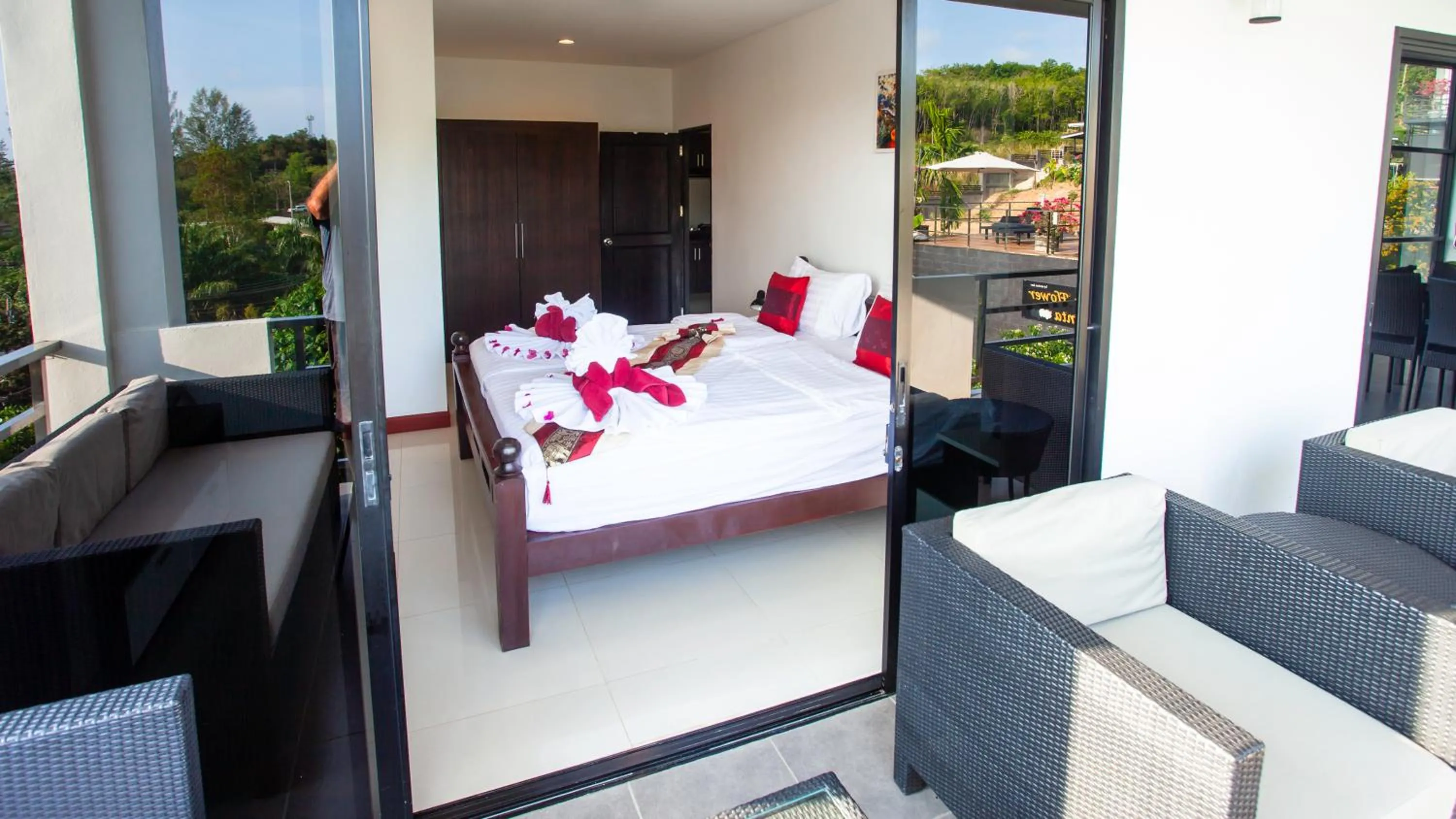 View (from property/room), Bed in White Flower Lanta