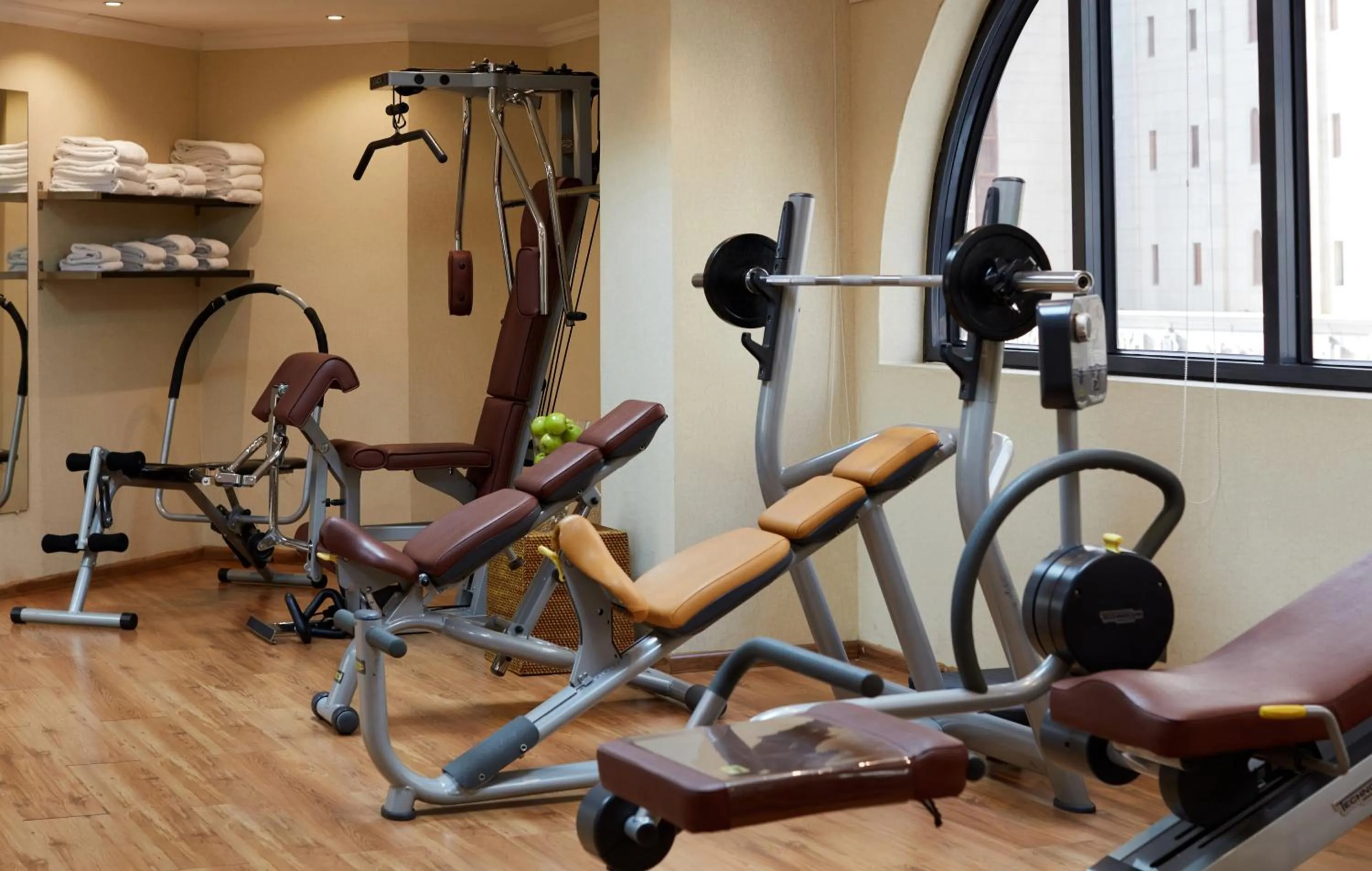 Fitness centre/facilities in Maysan Al Harithia Hotel