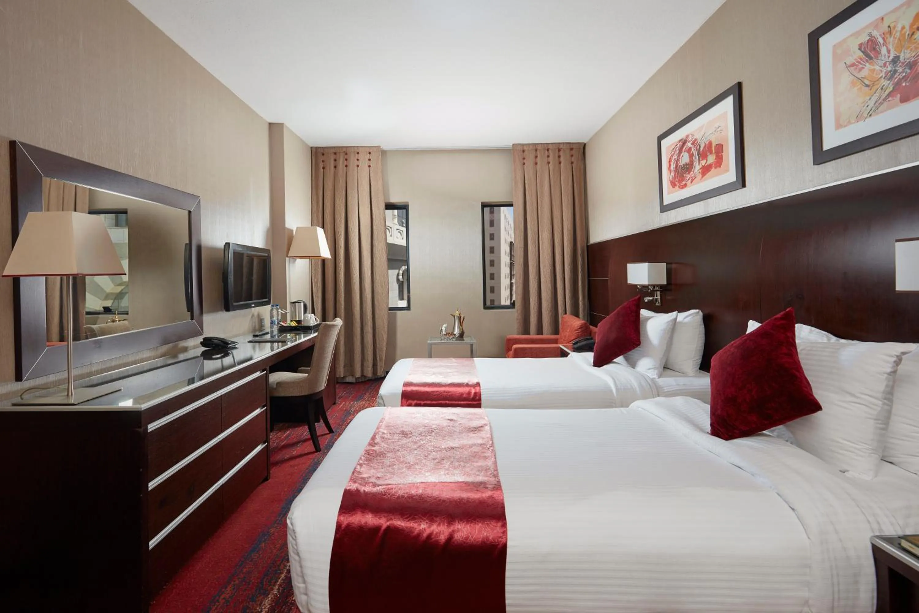 Bed in Frontel Al Harithia Hotel