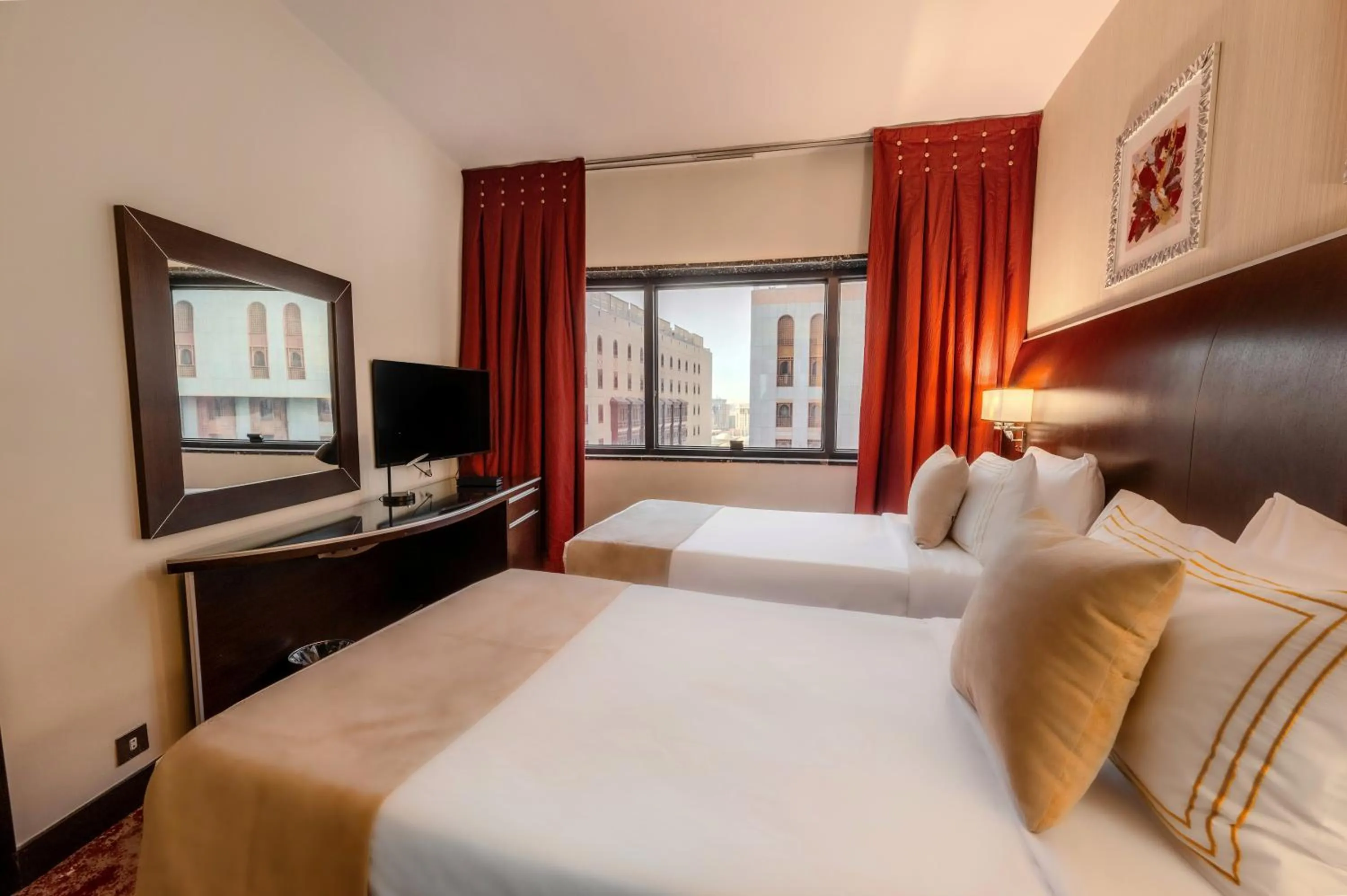 Bed in Maysan Al Harithia Hotel