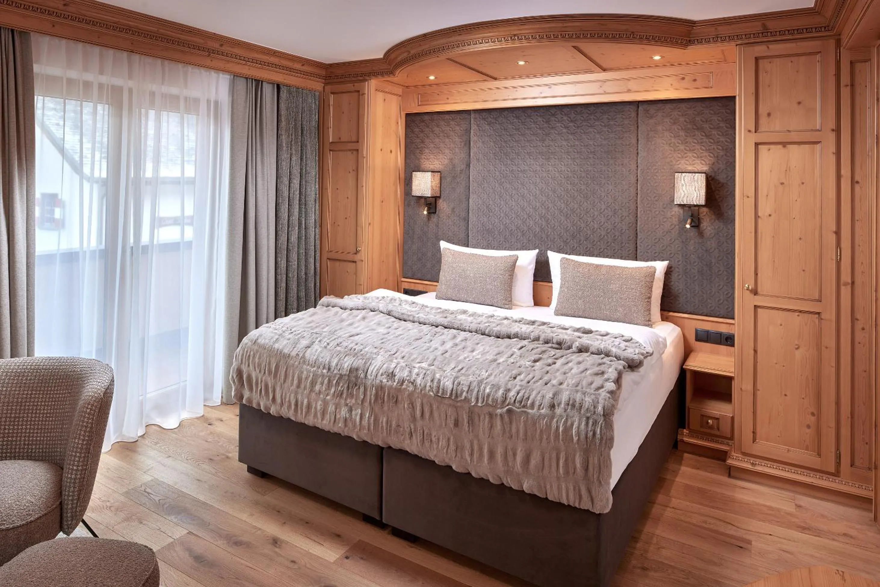 Bed in Hotel Gletscherblick