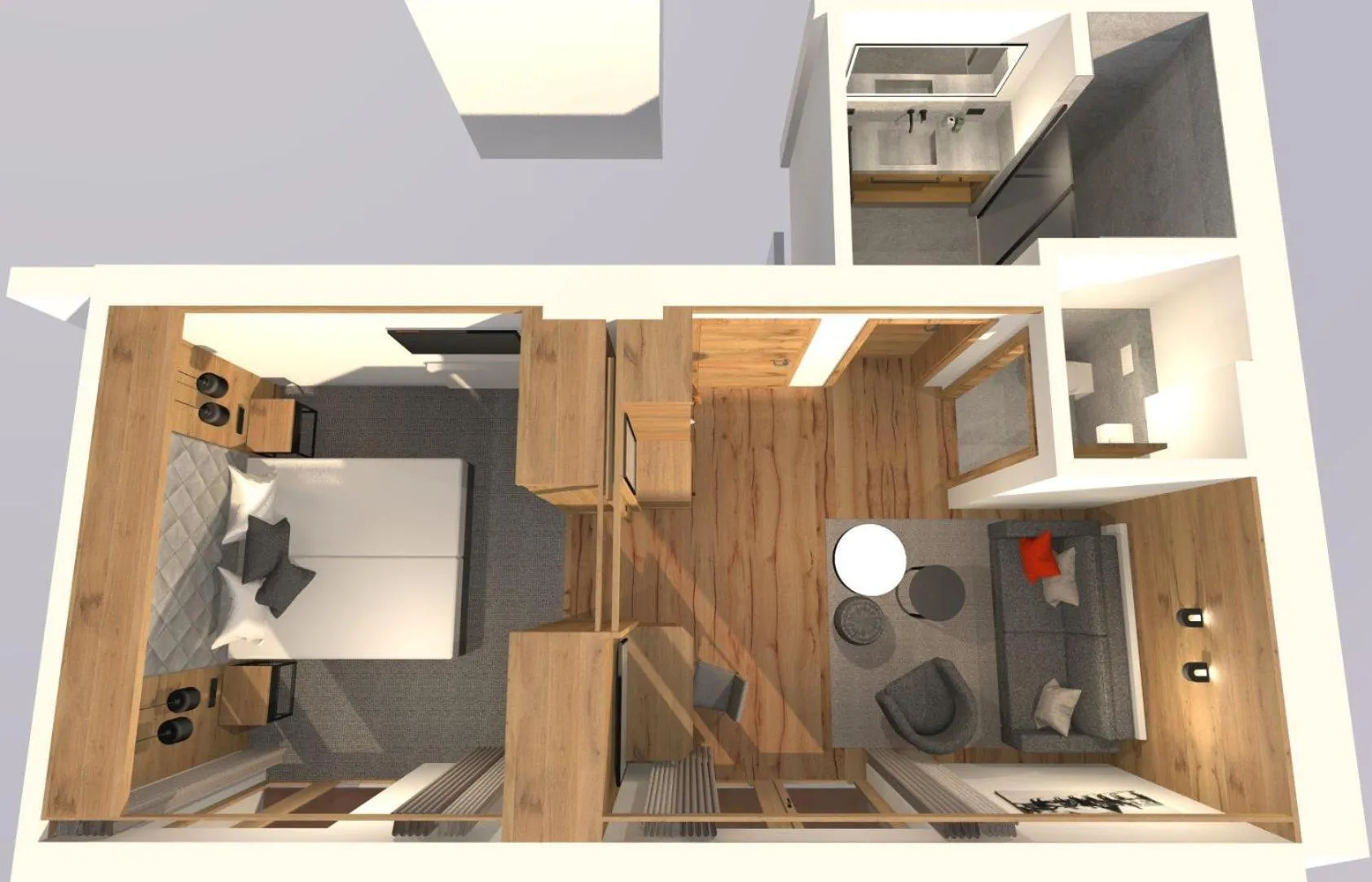 Photo of the whole room in Hotel Gletscherblick