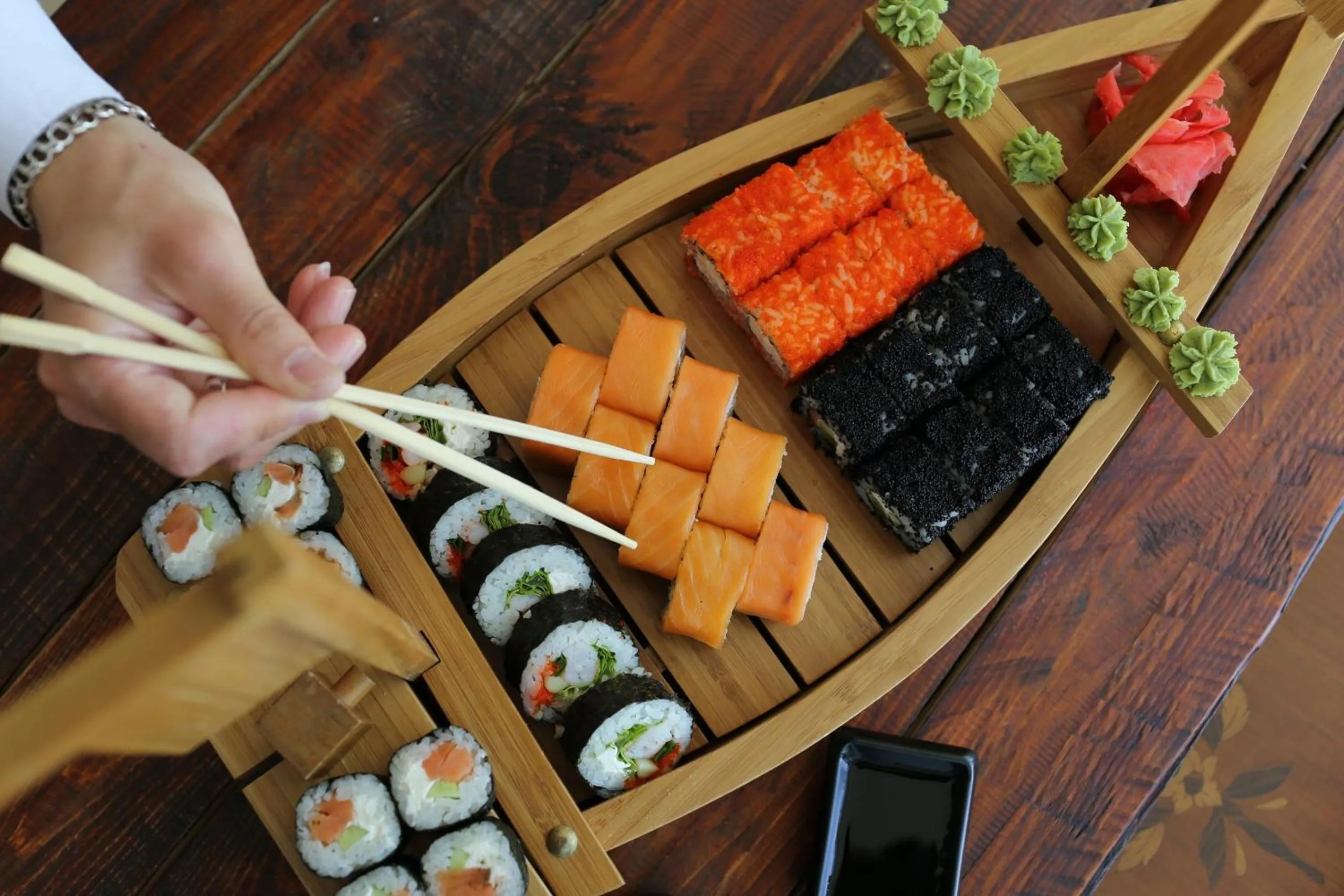 Food close-up in Grand Hotel Victory