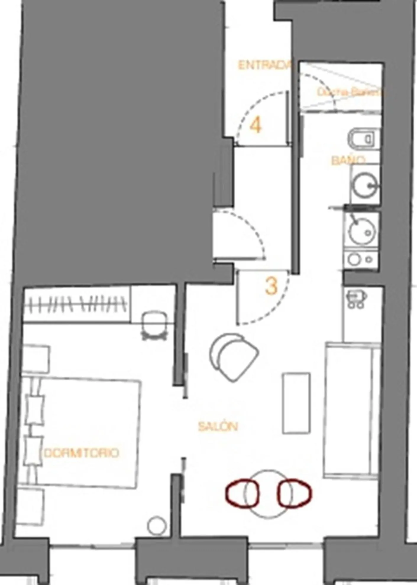 Floor plan in Amor de Dios 17 Boutique Apartments