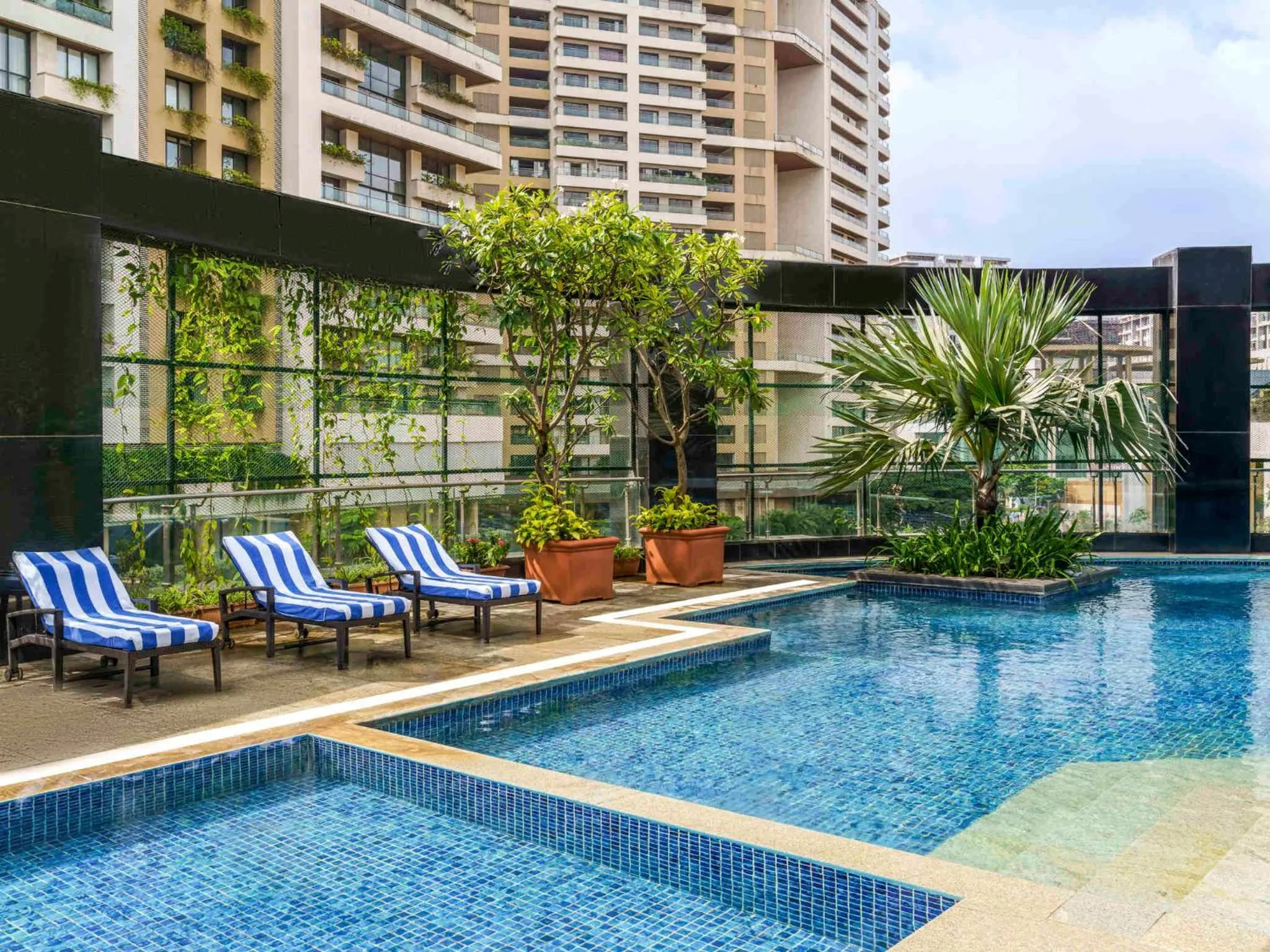 Swimming pool in Sofitel Mumbai BKC