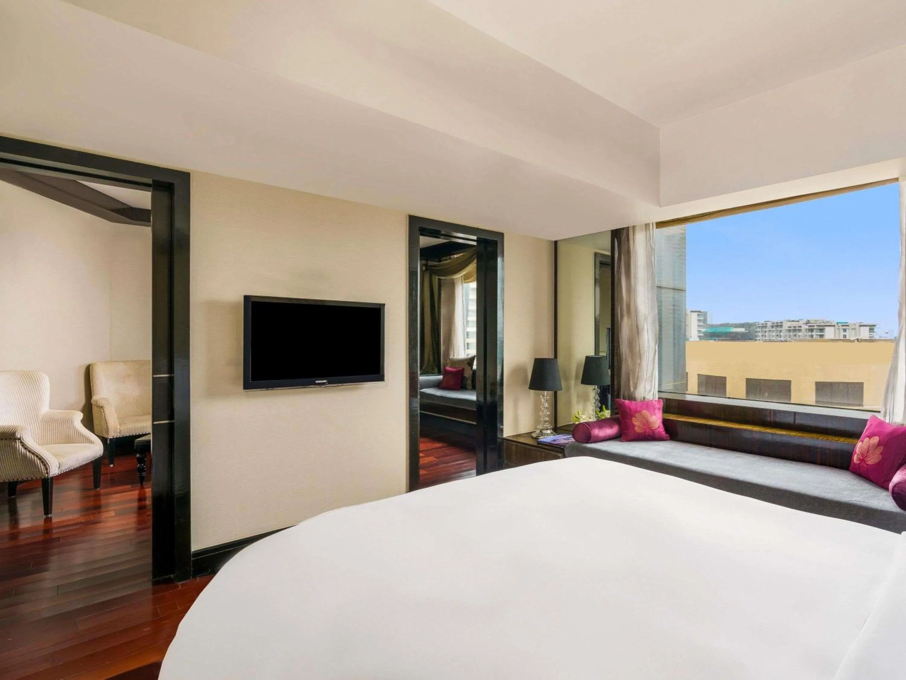 Bedroom, Bed in Sofitel Mumbai BKC