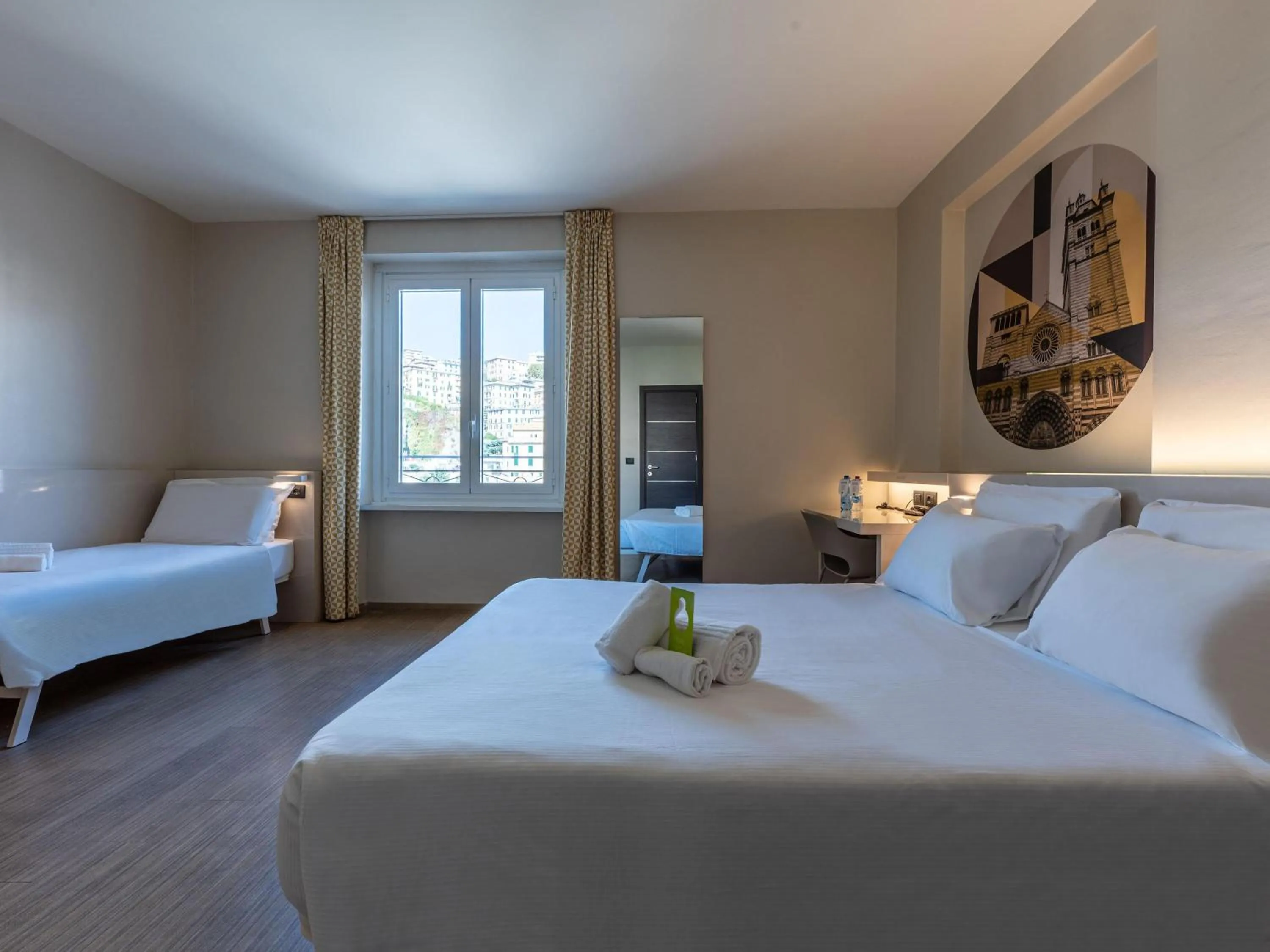 Photo of the whole room, Bed in B&B Hotel Genova Principe