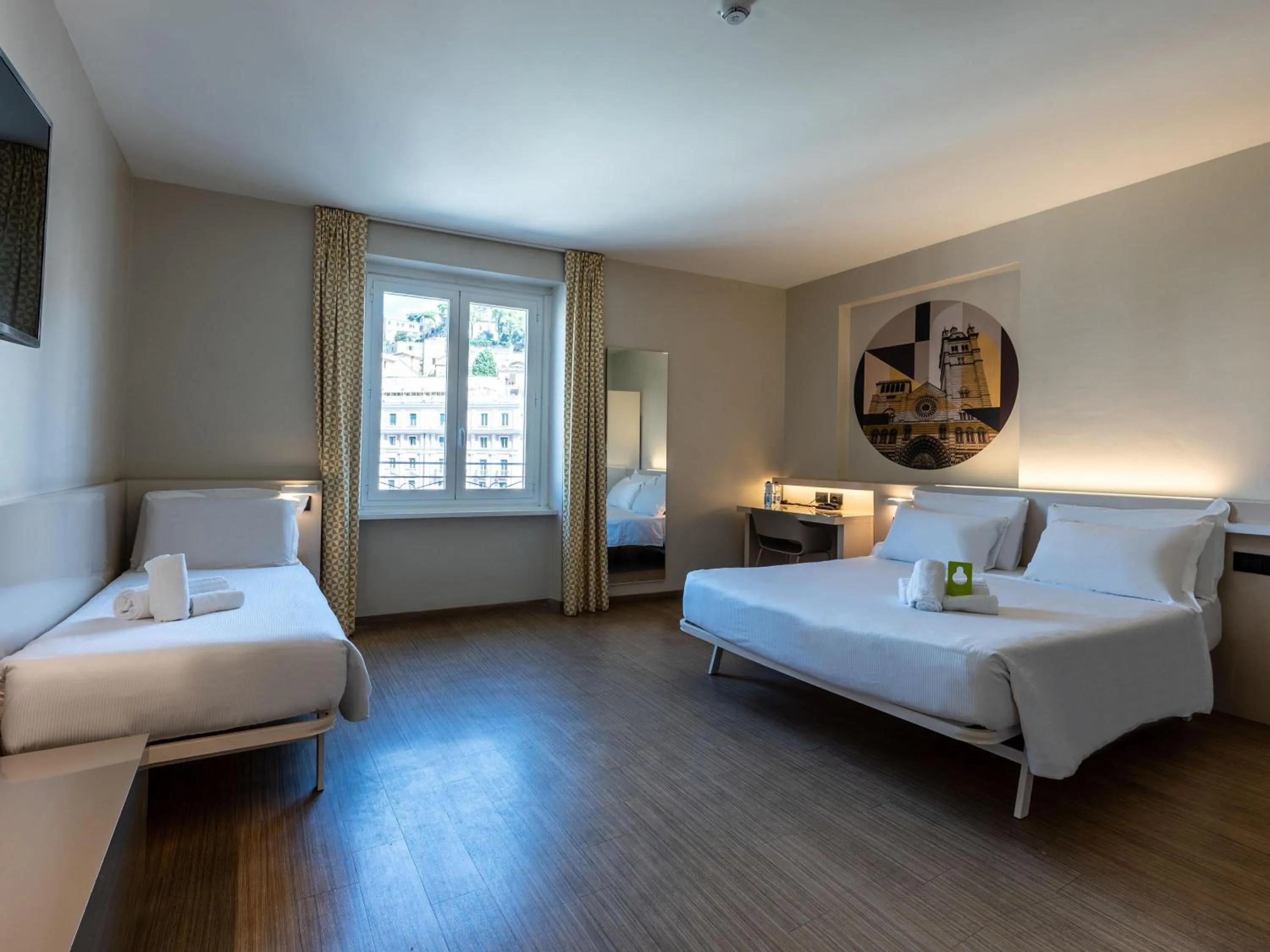 Photo of the whole room, Bed in B&B Hotel Genova Principe