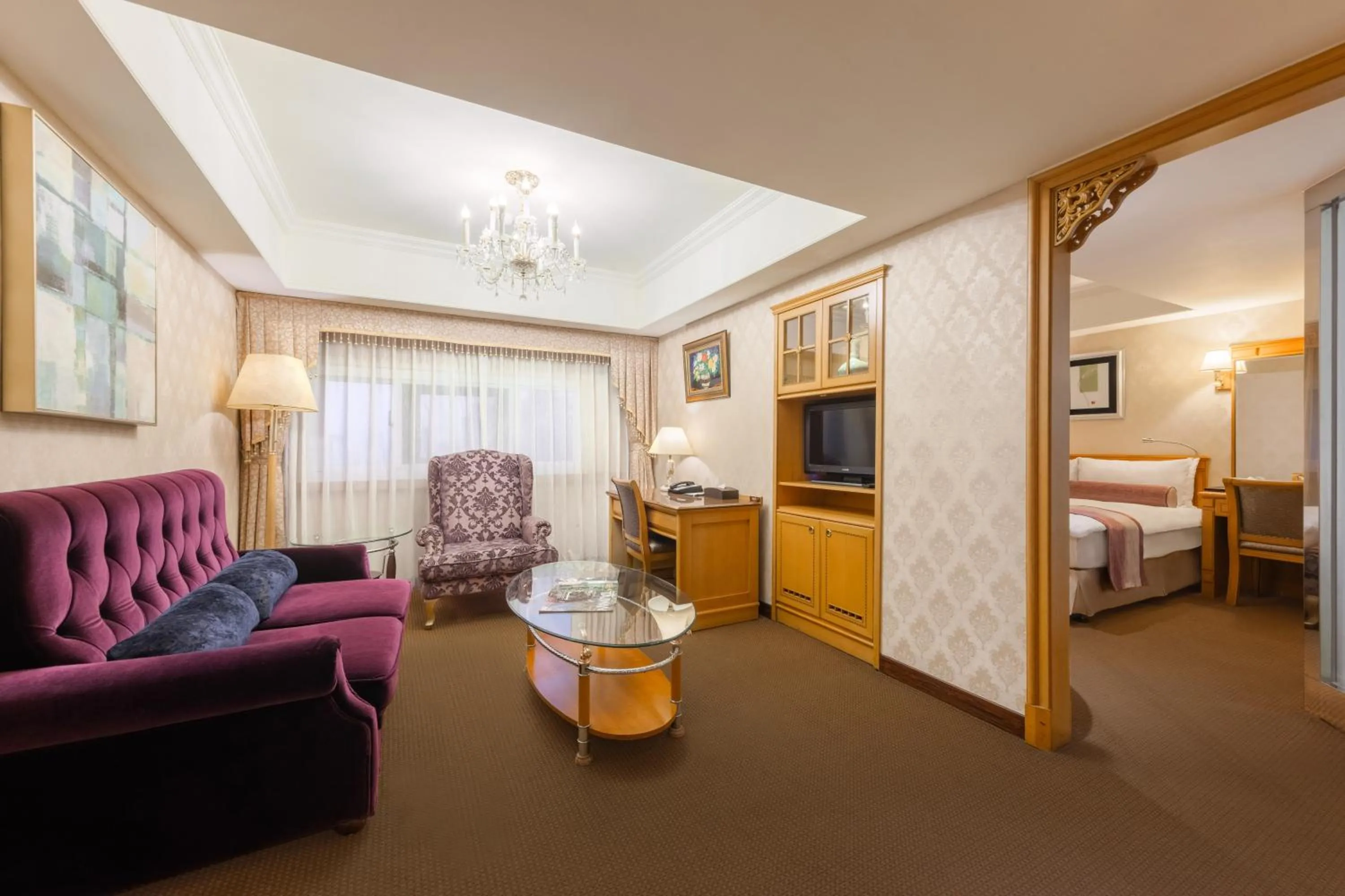 Photo of the whole room, Bed in Cosmos Hotel Taipei